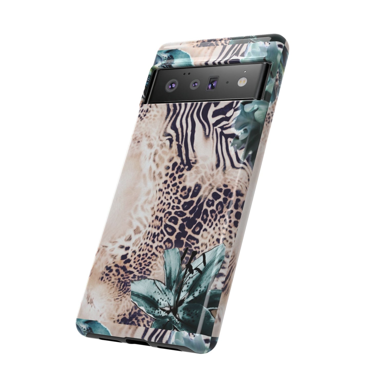Tough Cases - Tropical Leopard & Zebra Phone Case