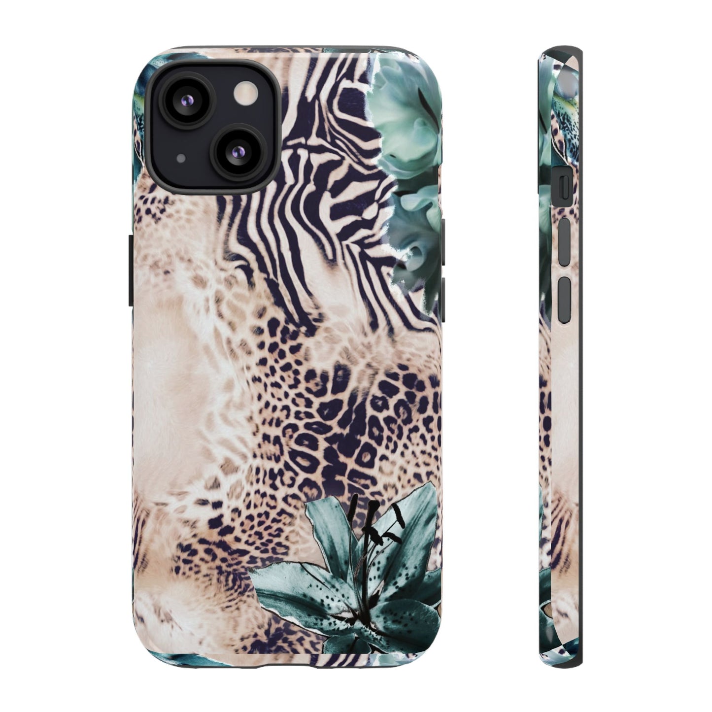 Tough Cases - Tropical Leopard & Zebra Phone Case