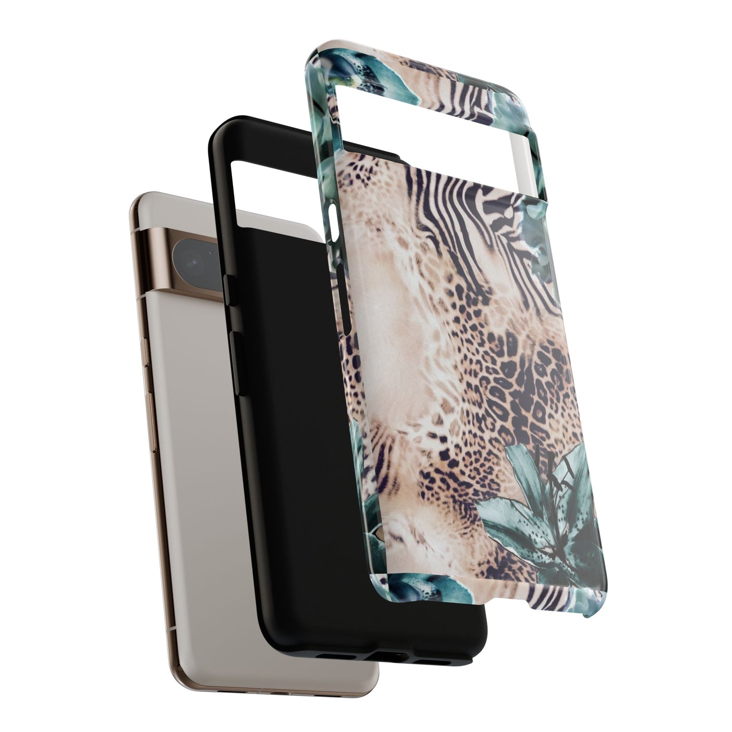 Tough Cases - Tropical Leopard & Zebra Phone Case