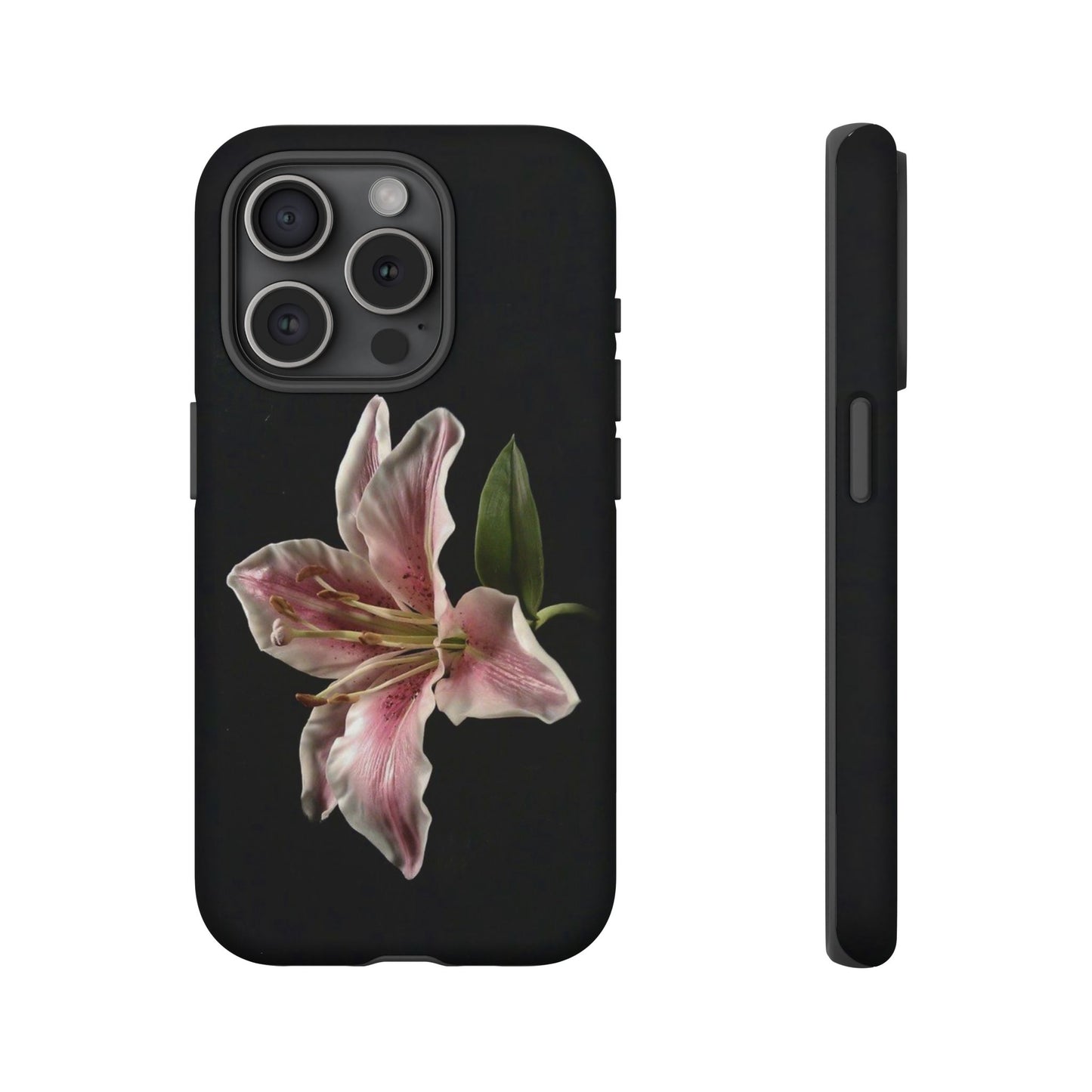Pink Lily Tough Phone Case — Slim Protective Floral iPhone Cover