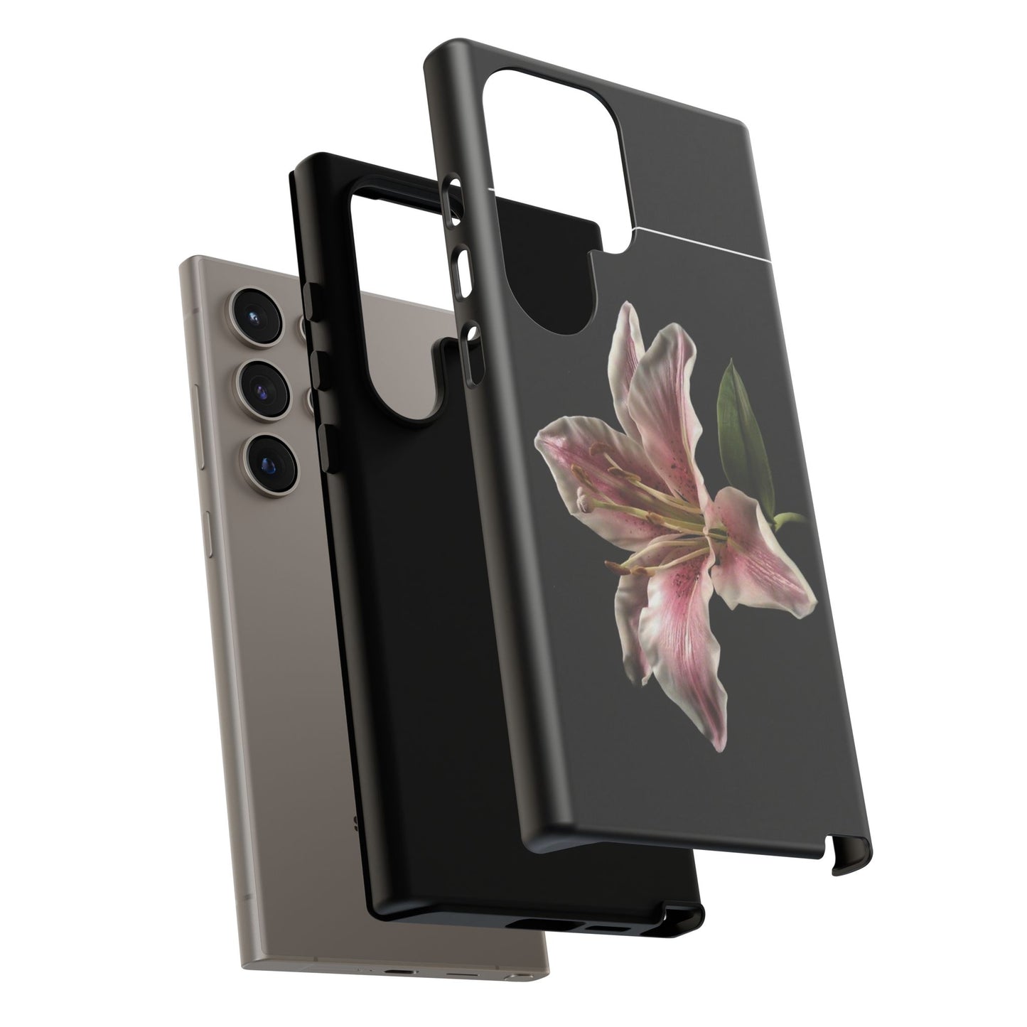 Pink Lily Tough Phone Case — Slim Protective Floral iPhone Cover