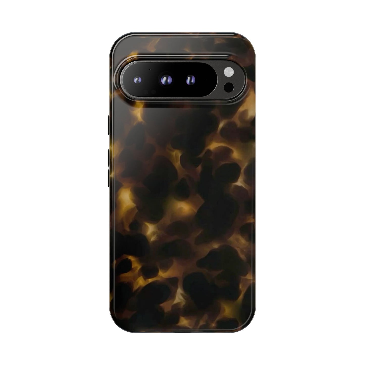 Tortoiseshell Phone Case — Protective Tough Case with Classic Brown Pattern