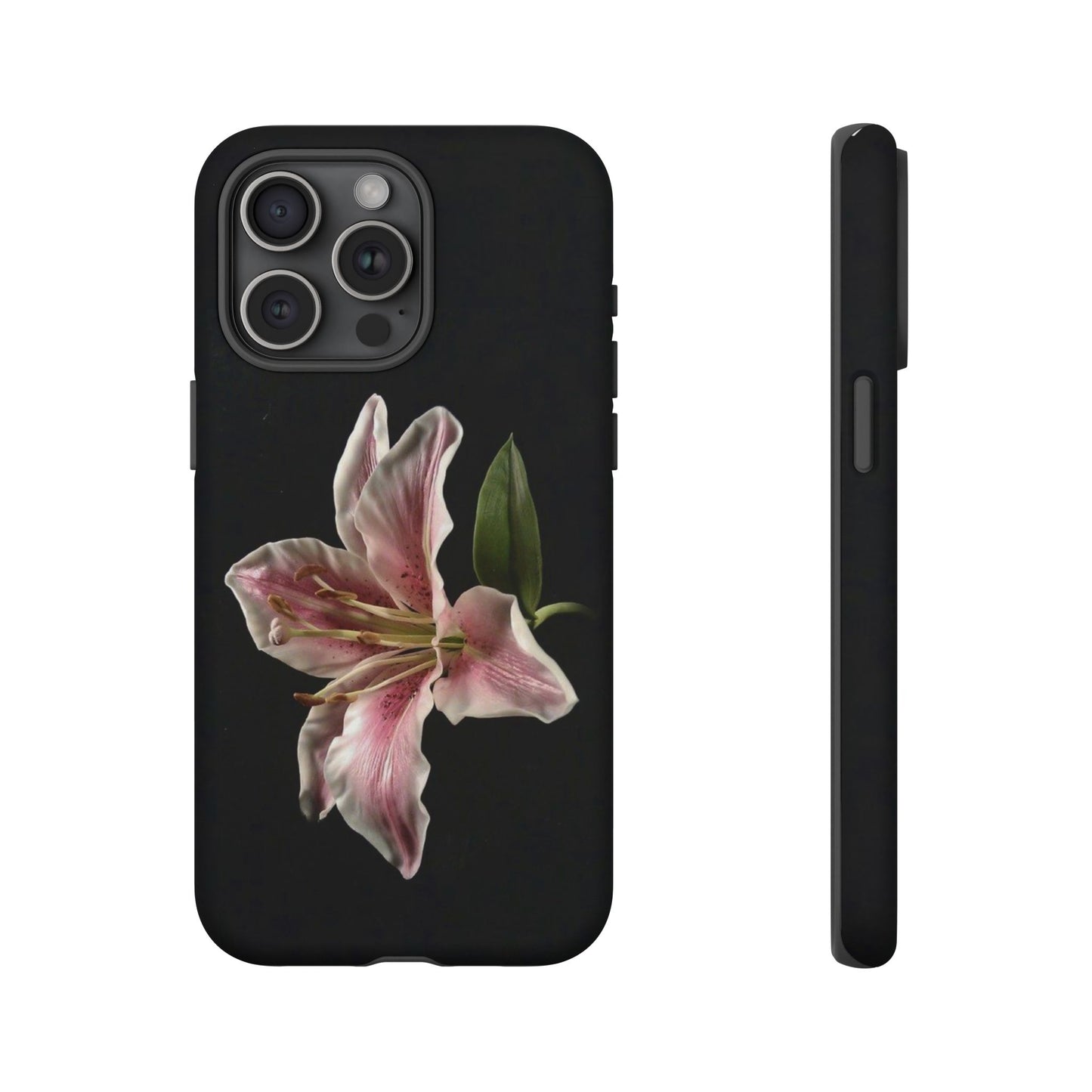 Pink Lily Tough Phone Case — Slim Protective Floral iPhone Cover