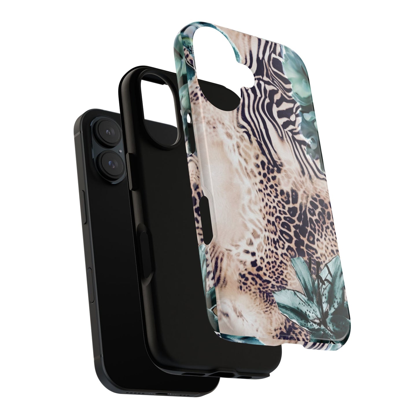 Tough Cases - Tropical Leopard & Zebra Phone Case