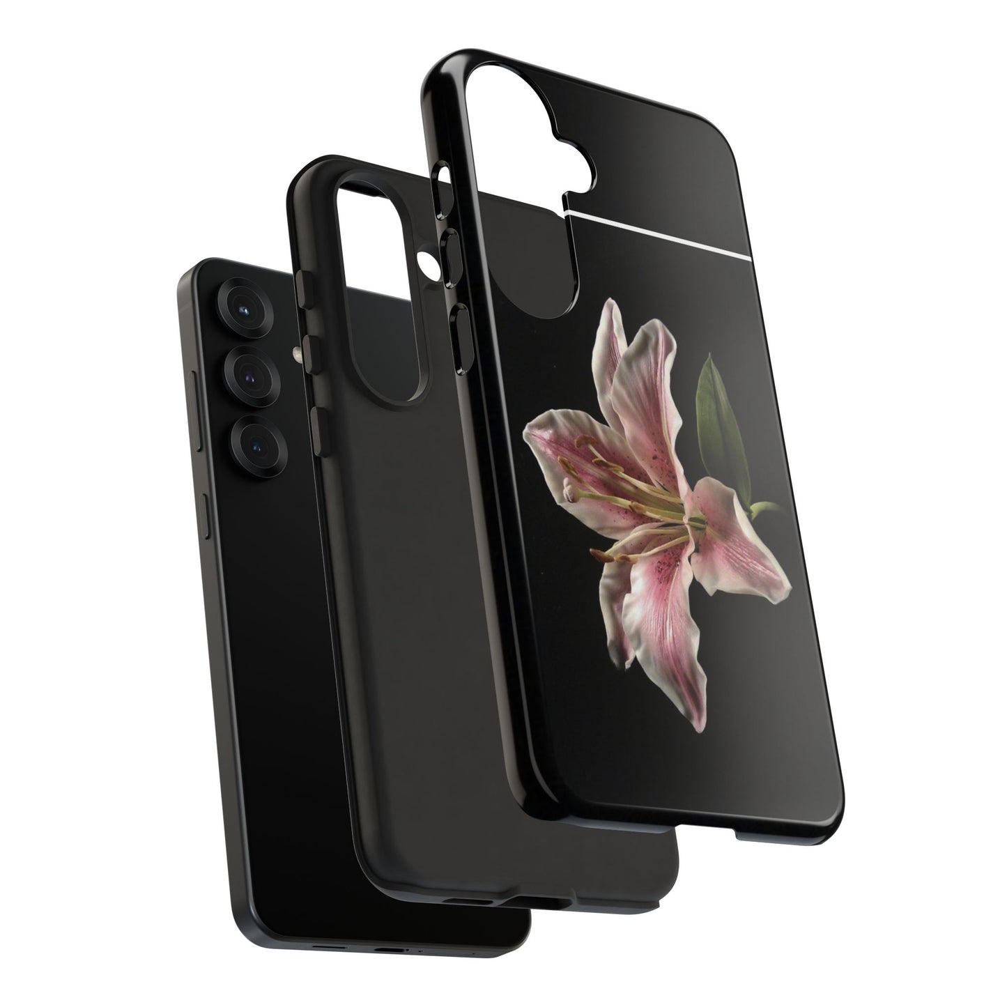 Pink Lily Tough Phone Case — Slim Protective Floral iPhone Cover