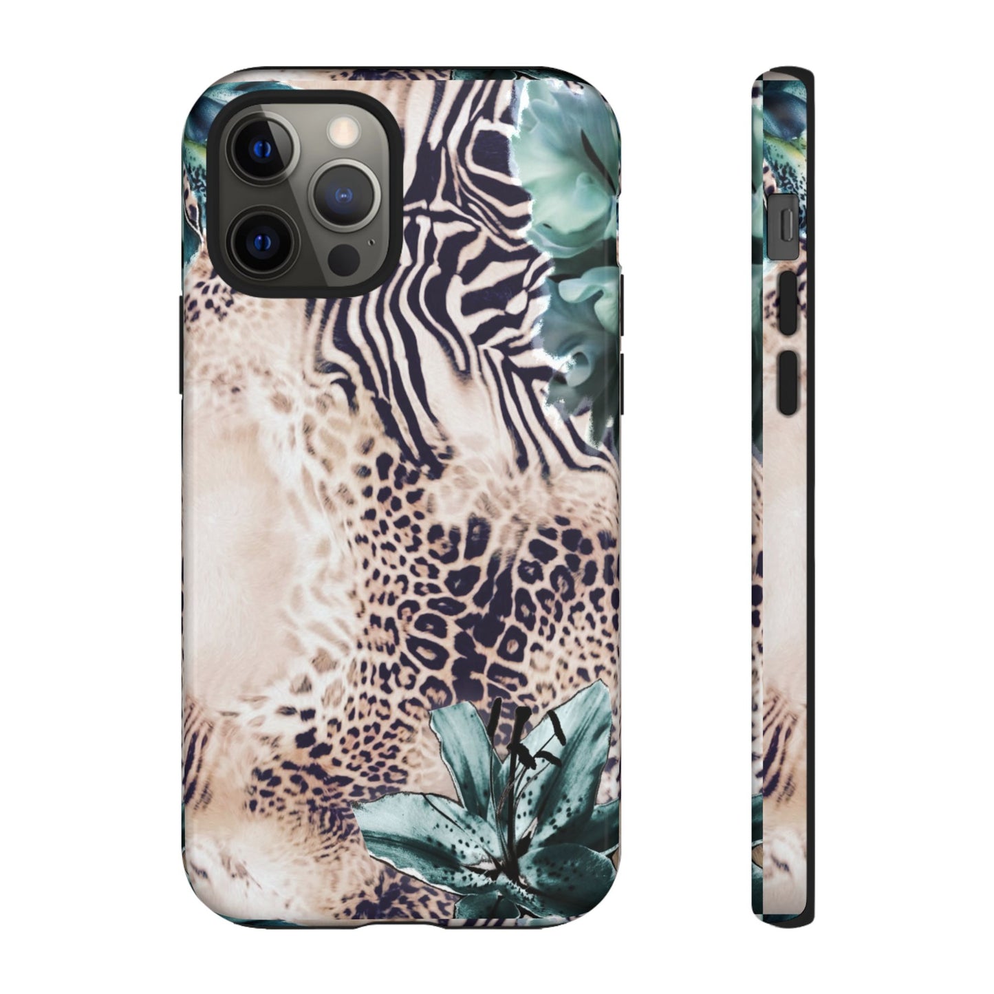 Tough Cases - Tropical Leopard & Zebra Phone Case