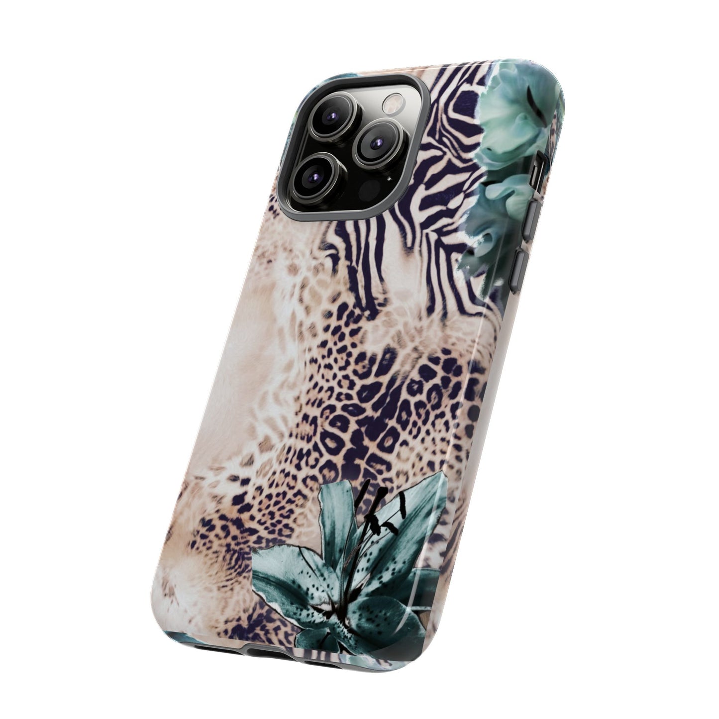 Tough Cases - Tropical Leopard & Zebra Phone Case