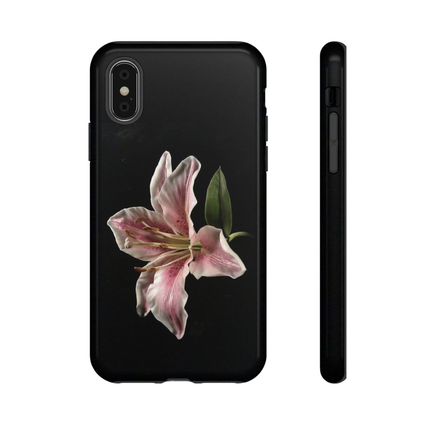 Pink Lily Tough Phone Case — Slim Protective Floral iPhone Cover