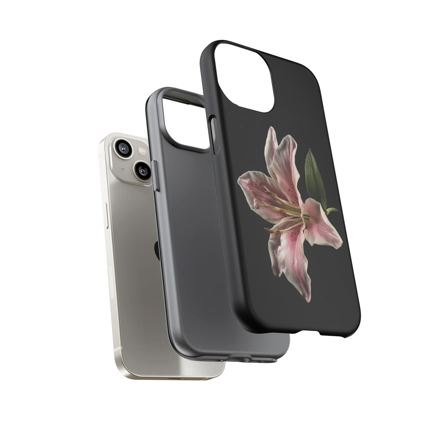 Pink Lily Tough Phone Case — Slim Protective Floral iPhone Cover