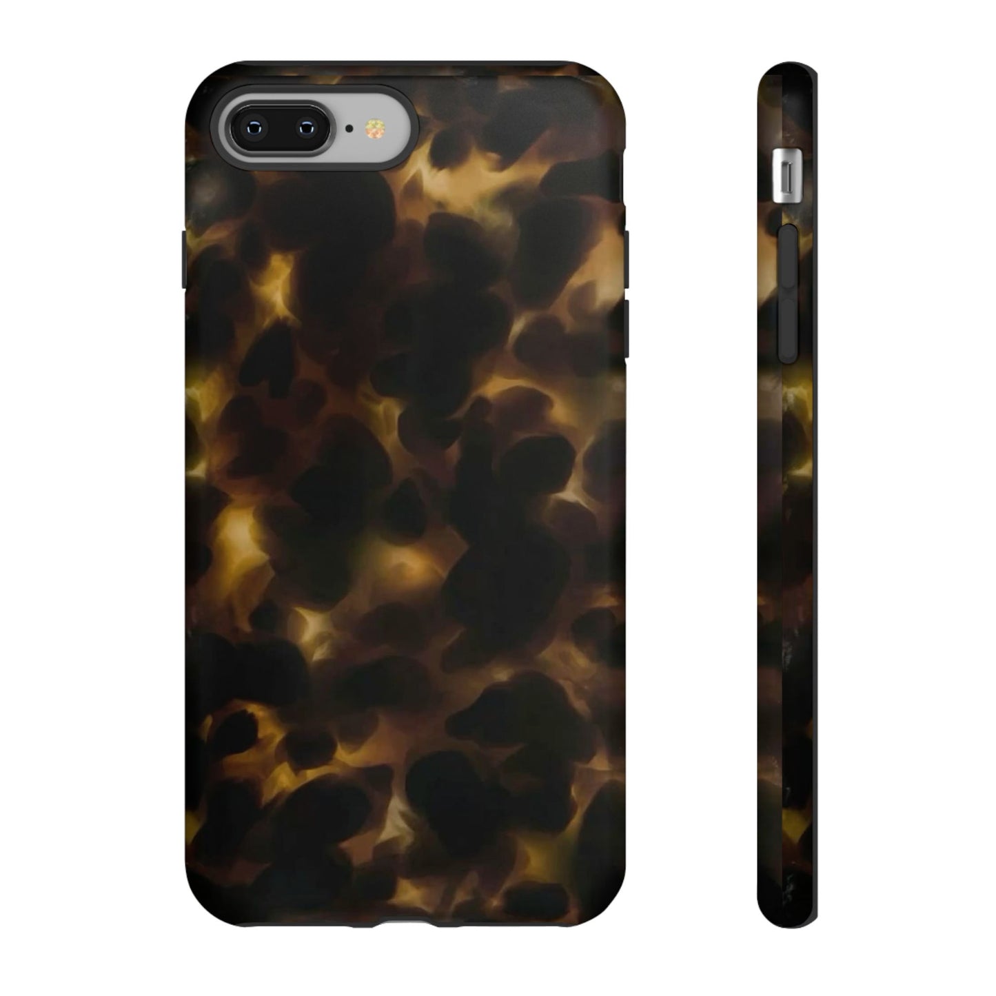 Tortoiseshell Phone Case — Protective Tough Case with Classic Brown Pattern