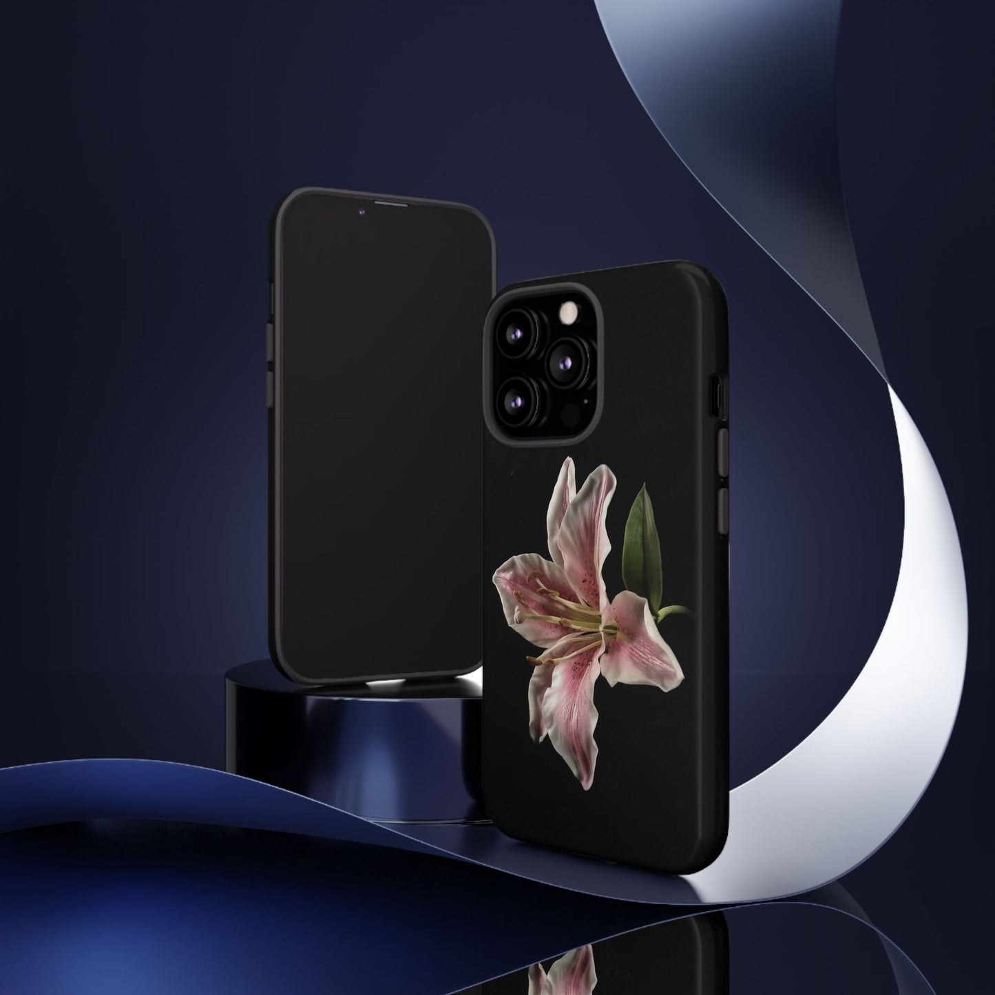Pink Lily Tough Phone Case — Slim Protective Floral iPhone Cover
