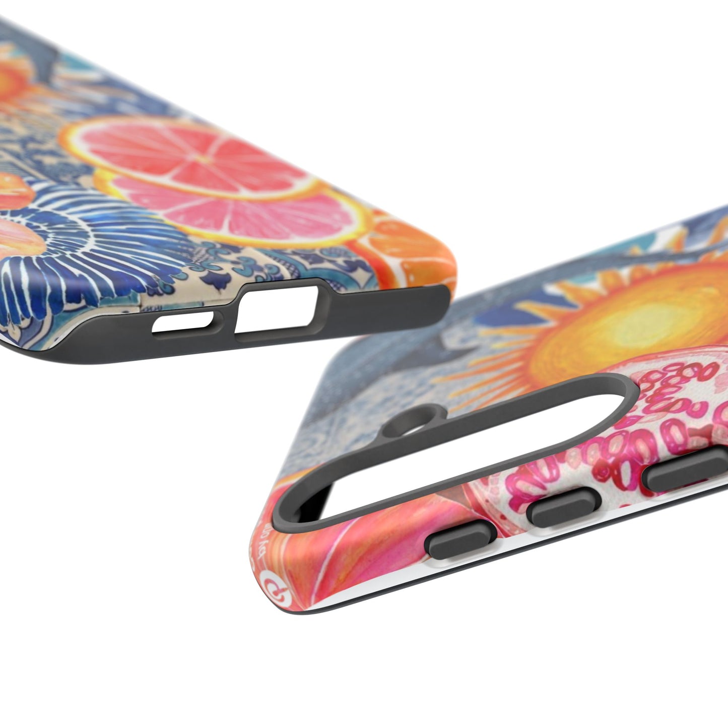 Tough Cases — Tropical Citrus Sun & Dolphin Phone Case
