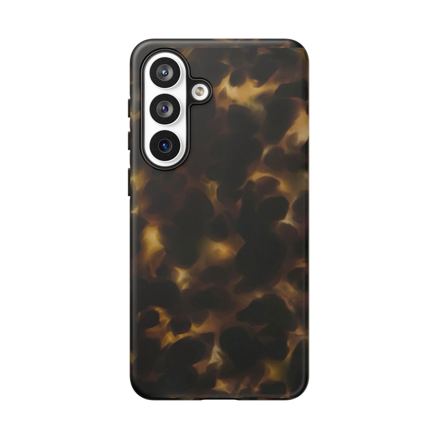 Tortoiseshell Phone Case — Protective Tough Case with Classic Brown Pattern