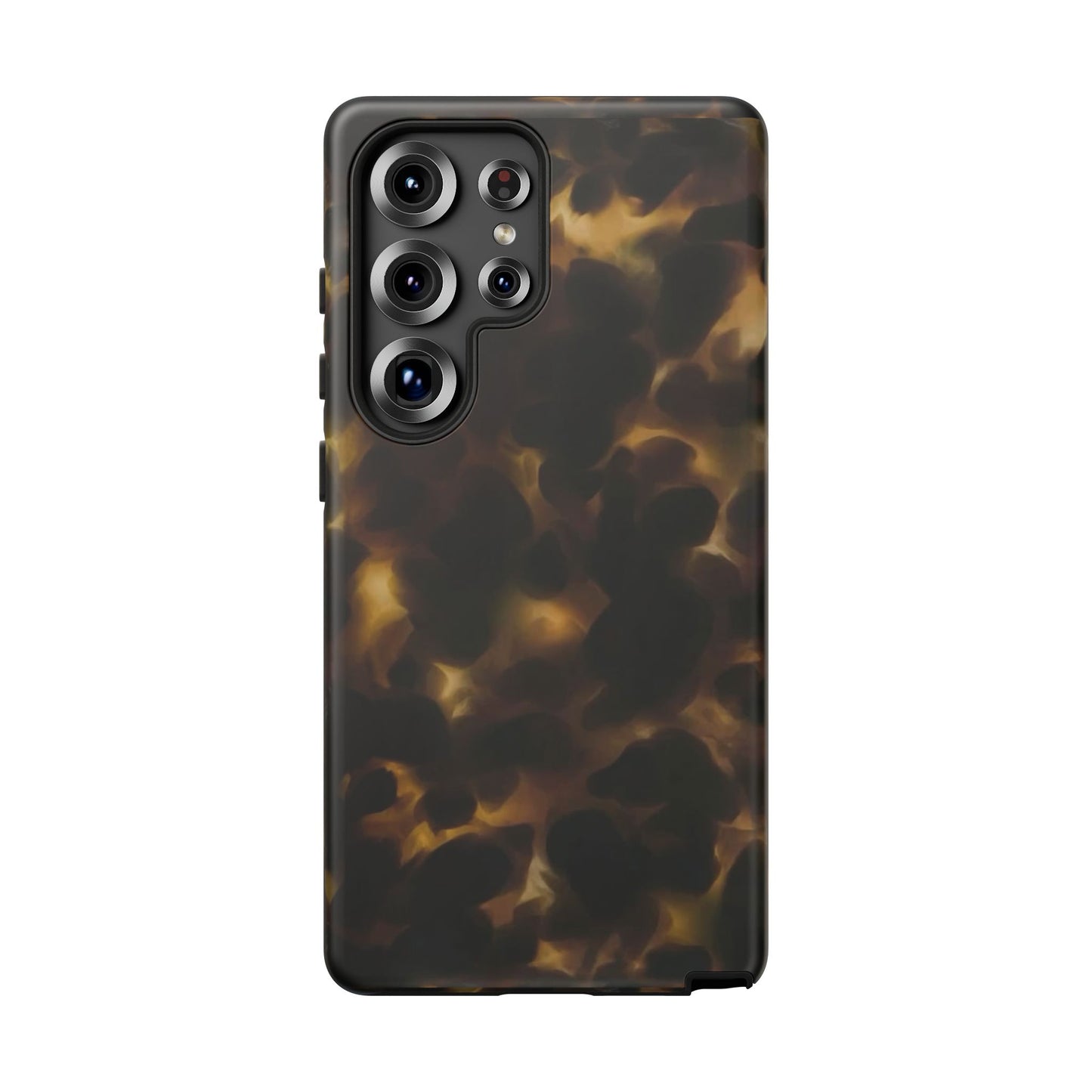 Tortoiseshell Phone Case — Protective Tough Case with Classic Brown Pattern