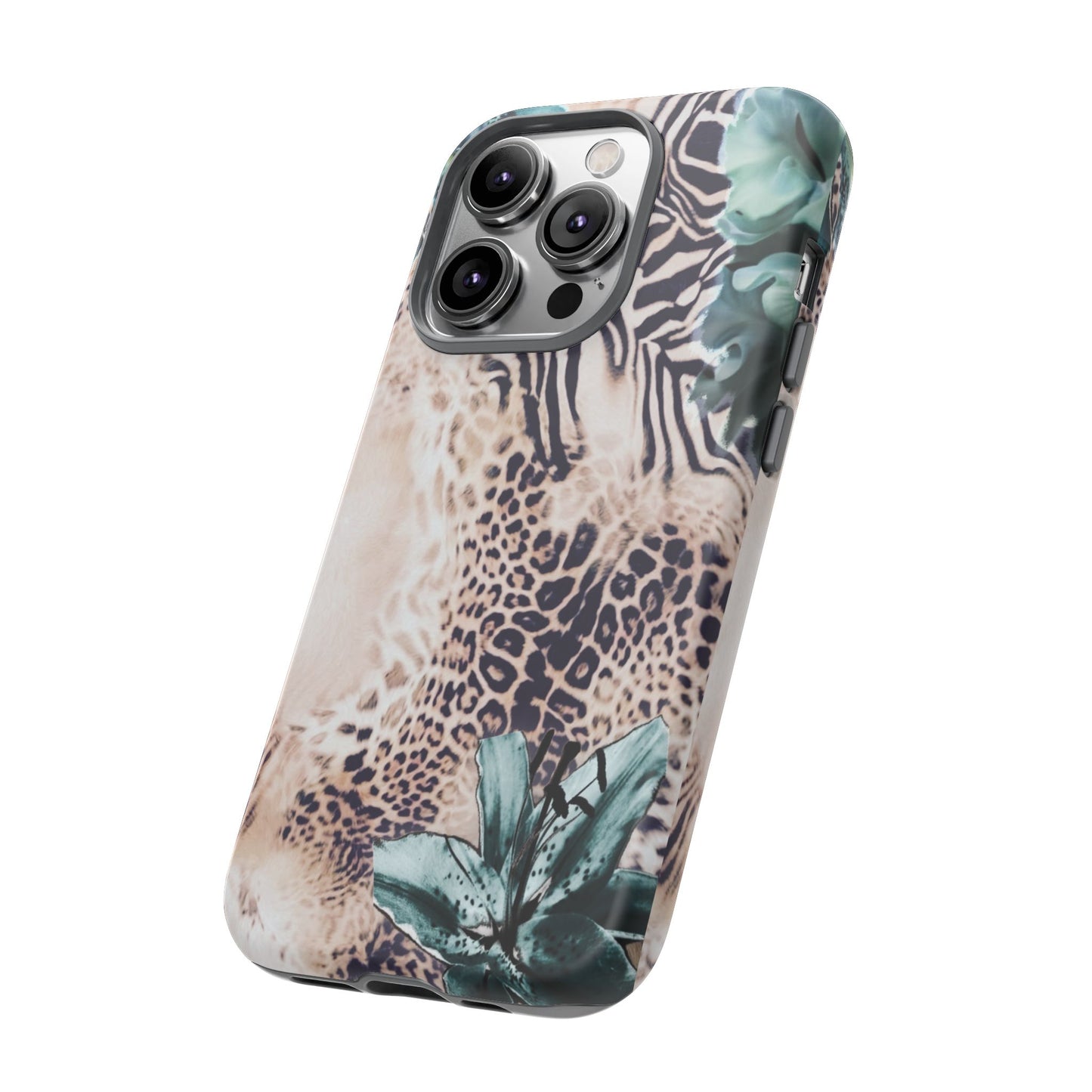 Tough Cases - Tropical Leopard & Zebra Phone Case