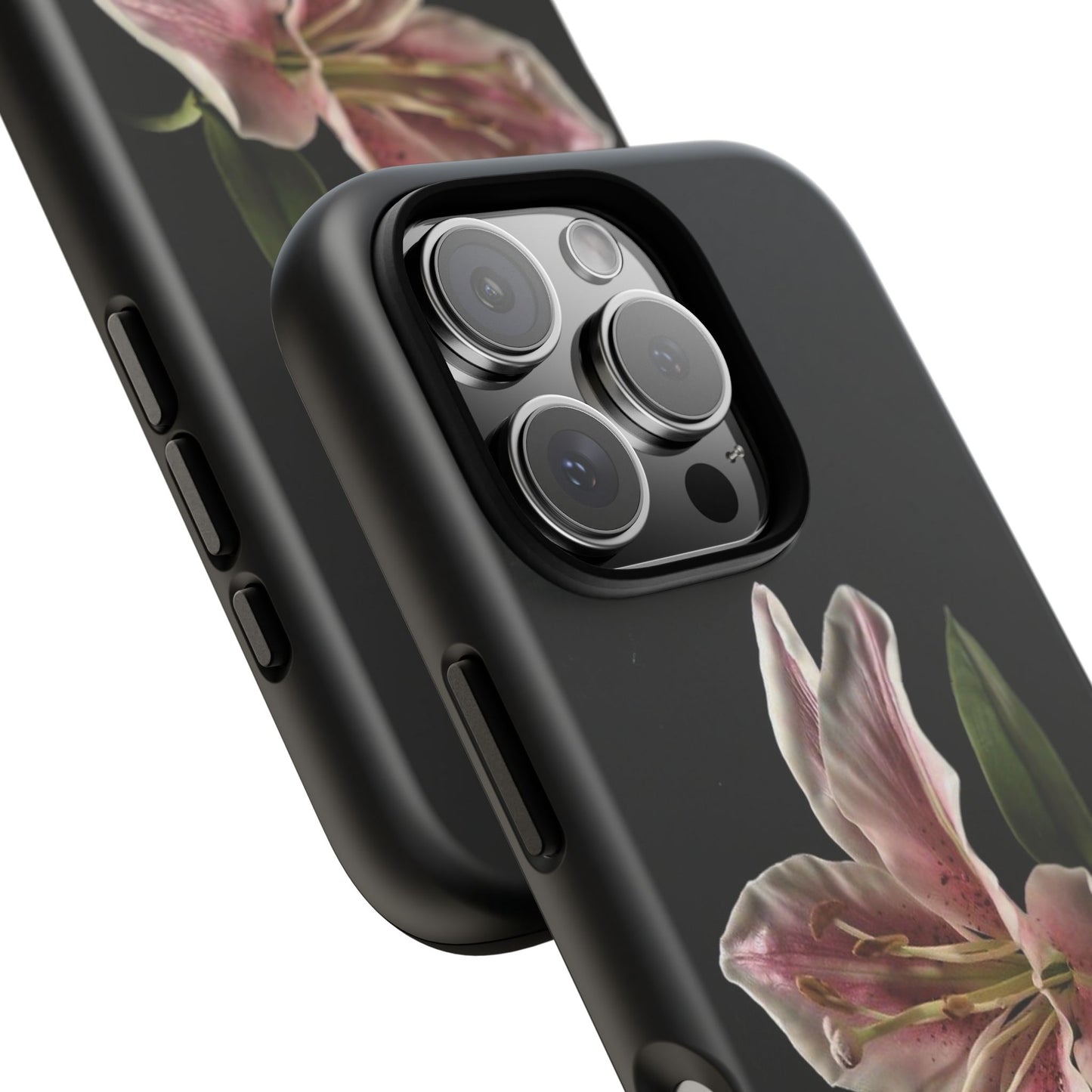 Pink Lily Tough Phone Case — Slim Protective Floral iPhone Cover