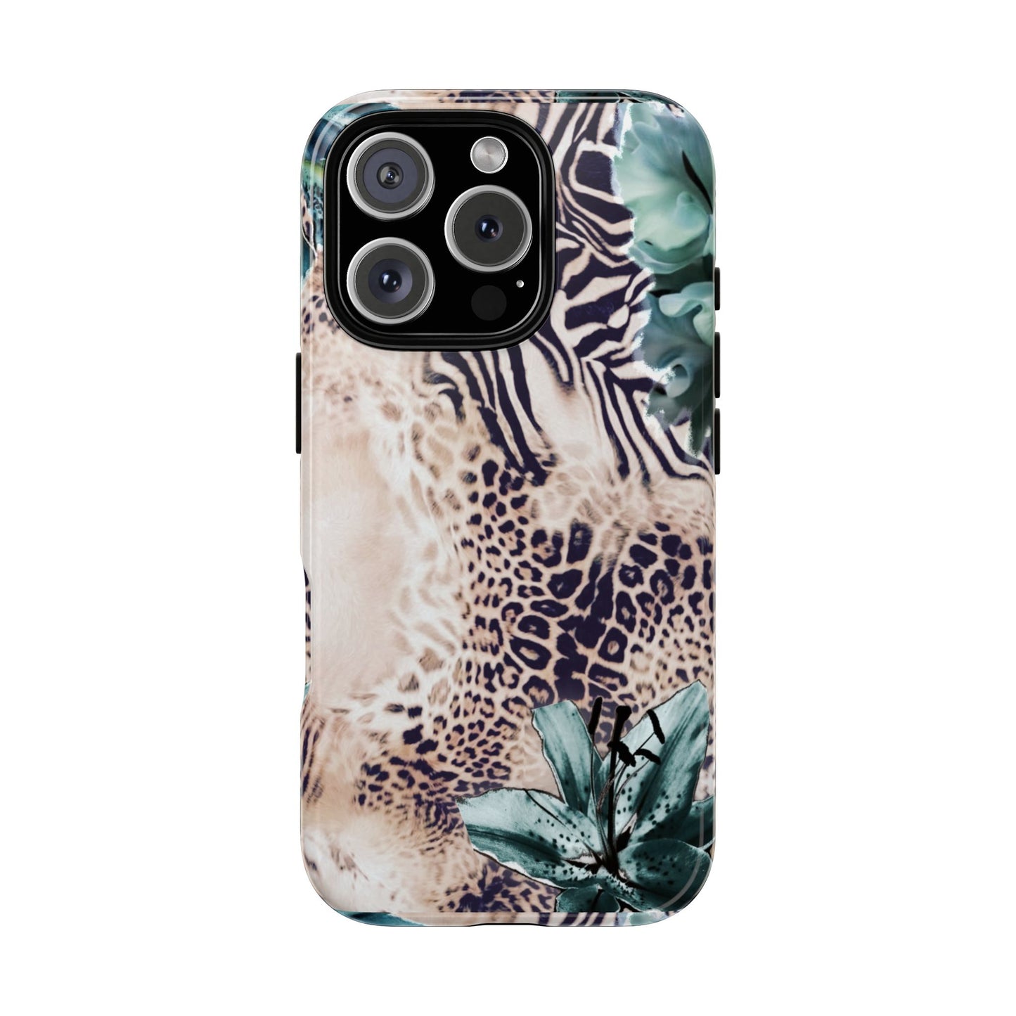 Tough Cases - Tropical Leopard & Zebra Phone Case