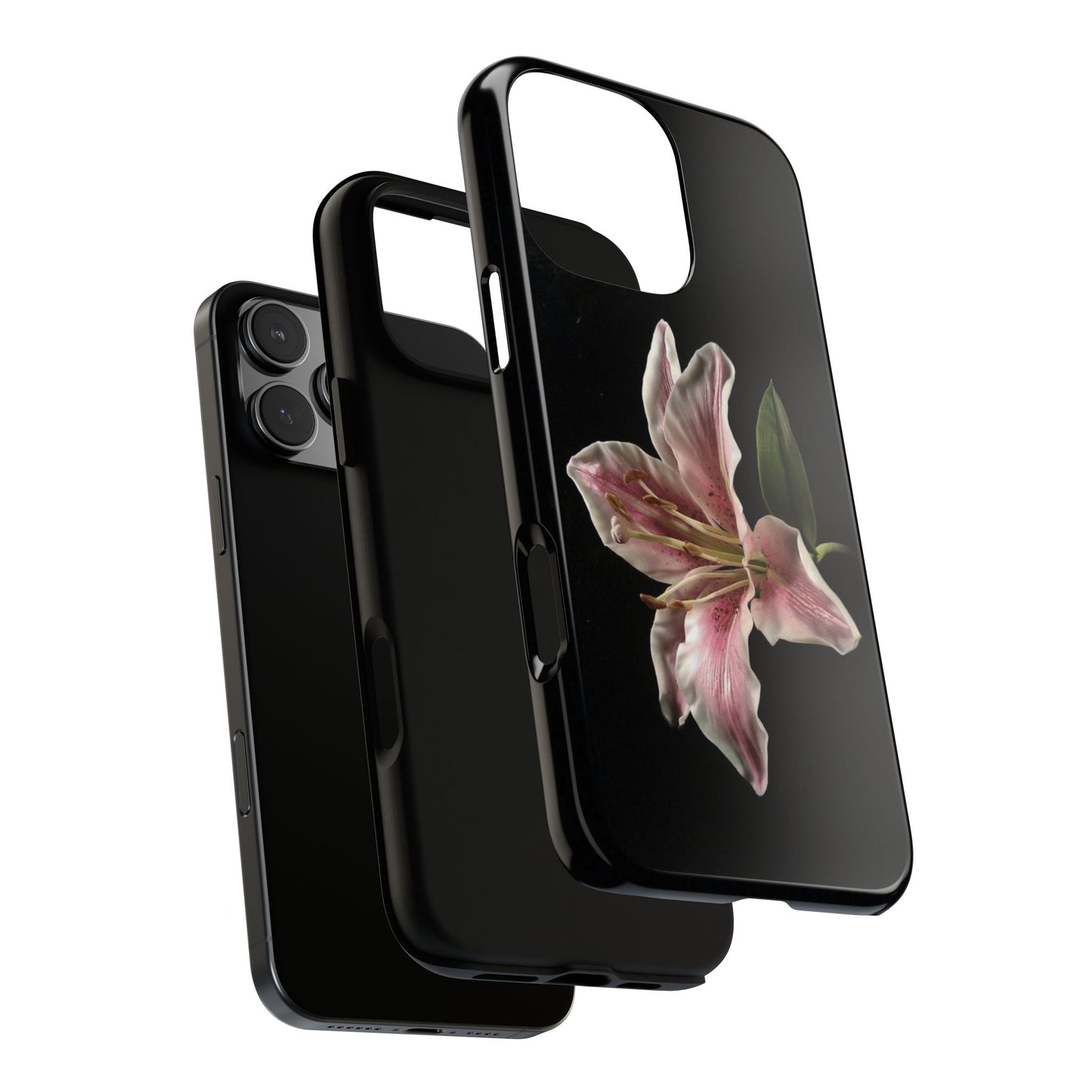 Pink Lily Tough Phone Case — Slim Protective Floral iPhone Cover