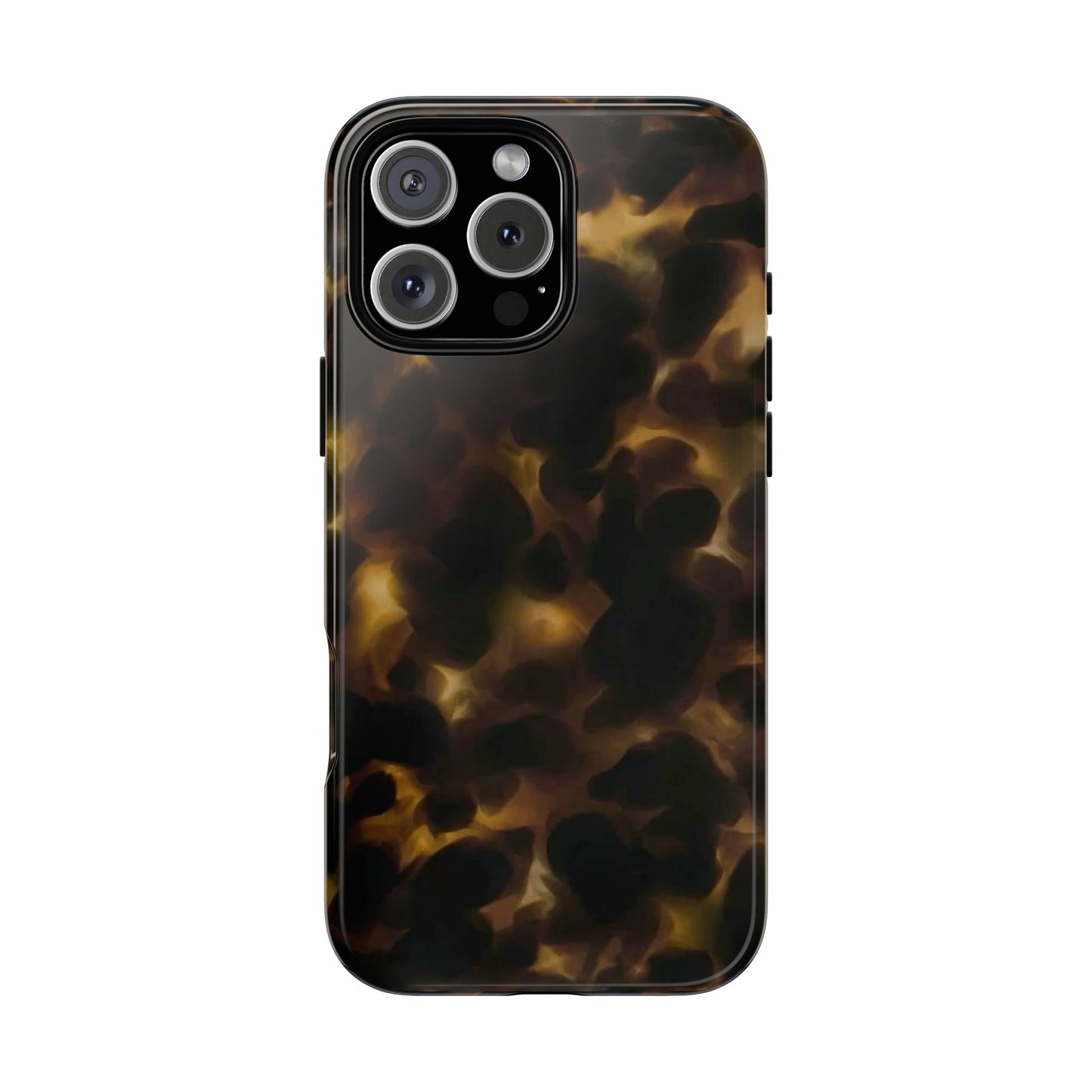 Tortoiseshell Phone Case — Protective Tough Case with Classic Brown Pattern