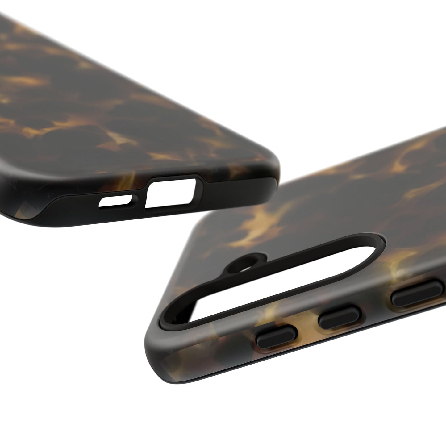 Tortoiseshell Phone Case — Protective Tough Case with Classic Brown Pattern
