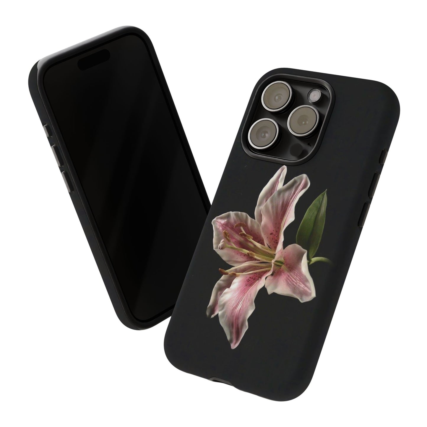 Pink Lily Tough Phone Case — Slim Protective Floral iPhone Cover