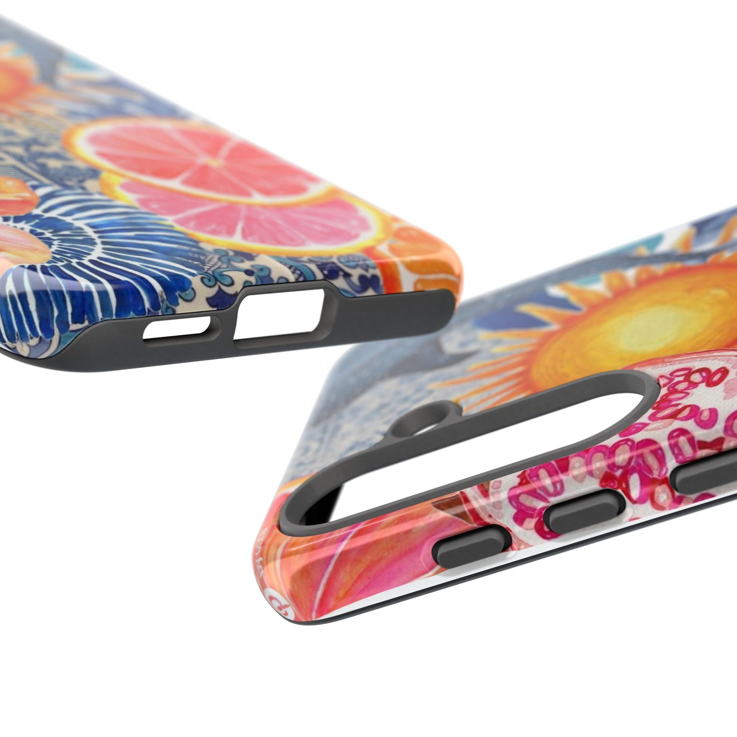 Tough Cases — Tropical Citrus Sun & Dolphin Phone Case