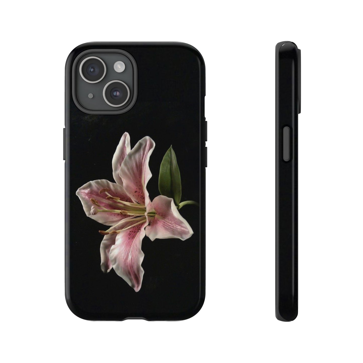 Pink Lily Tough Phone Case — Slim Protective Floral iPhone Cover