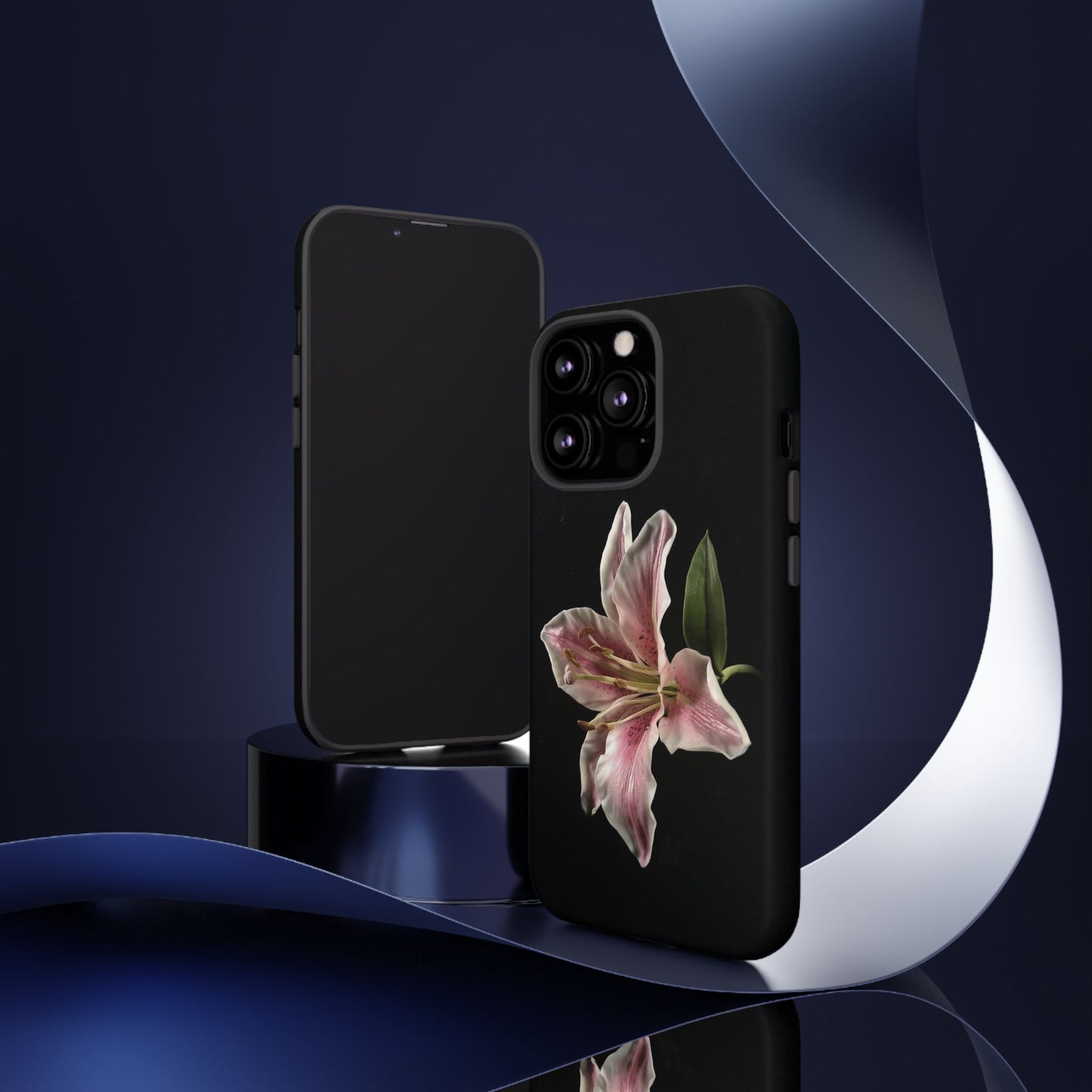 Pink Lily Tough Phone Case — Slim Protective Floral iPhone Cover
