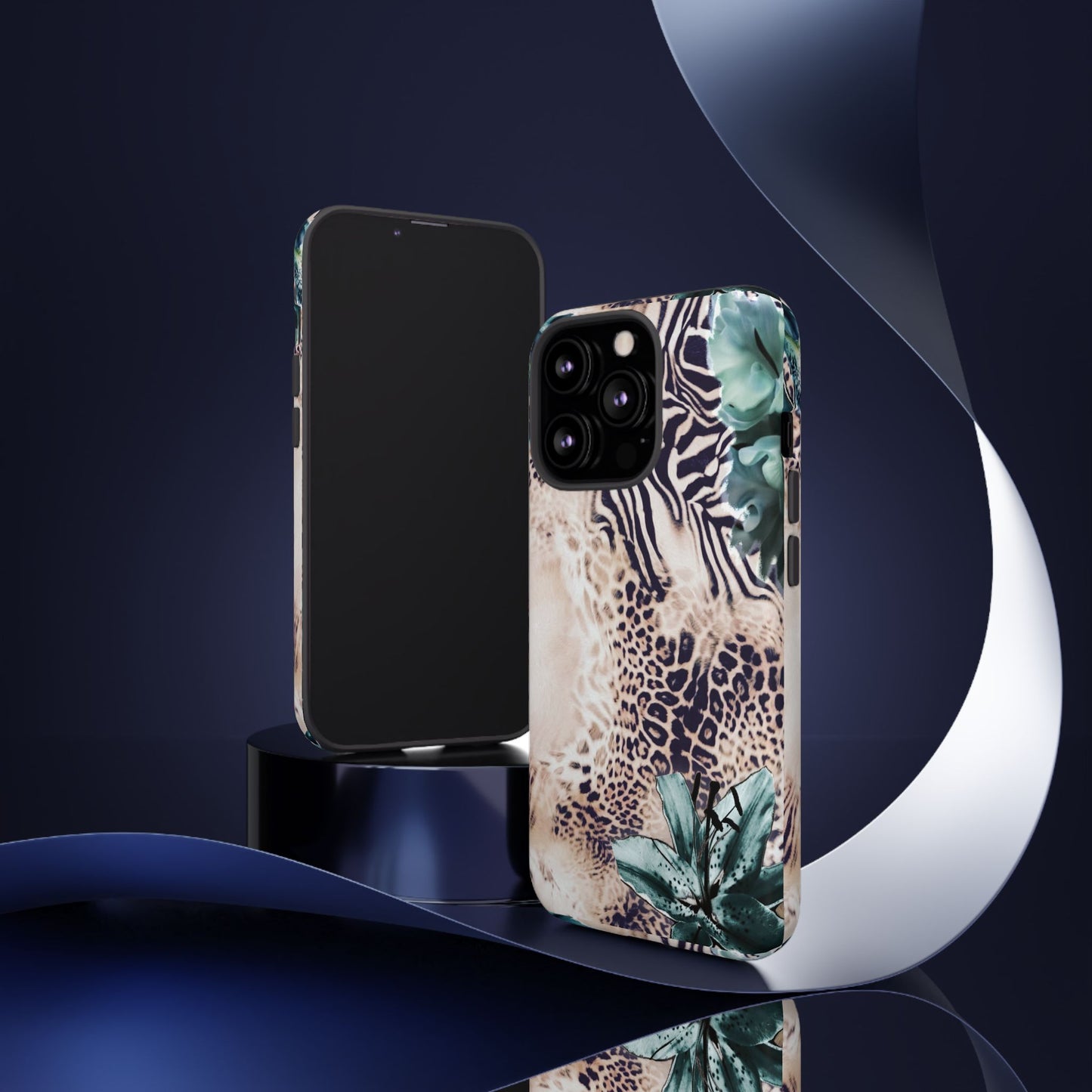Tough Cases - Tropical Leopard & Zebra Phone Case