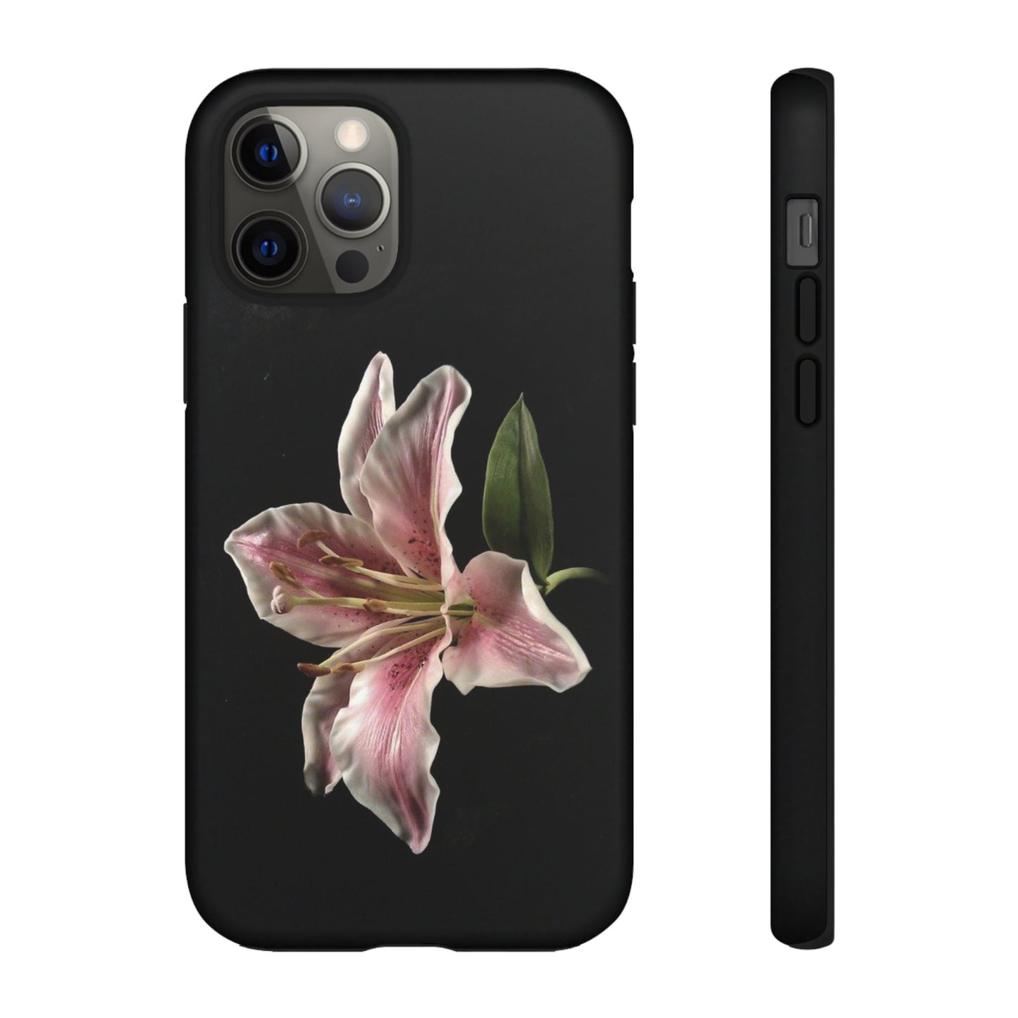 Pink Lily Tough Phone Case — Slim Protective Floral iPhone Cover