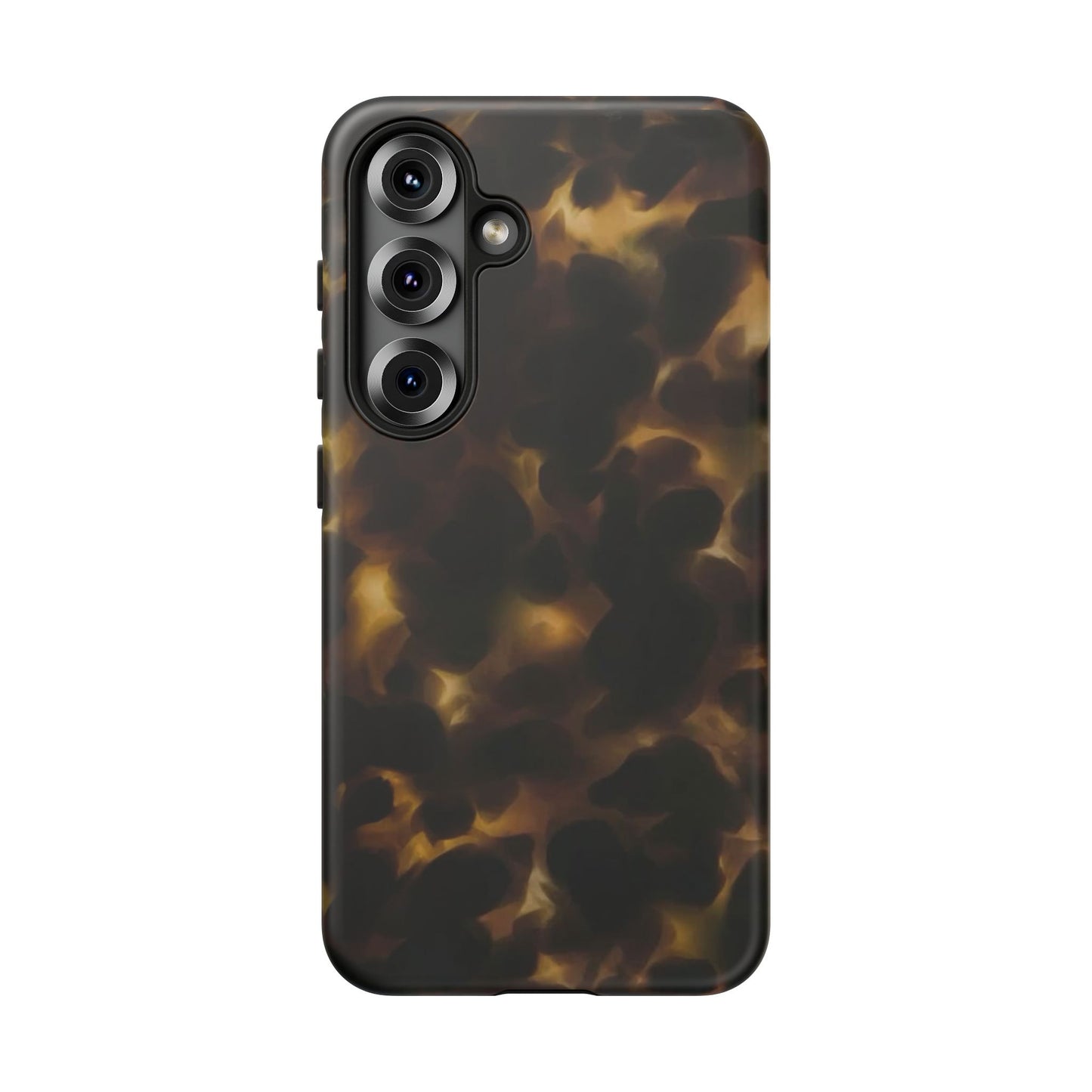 Tortoiseshell Phone Case — Protective Tough Case with Classic Brown Pattern