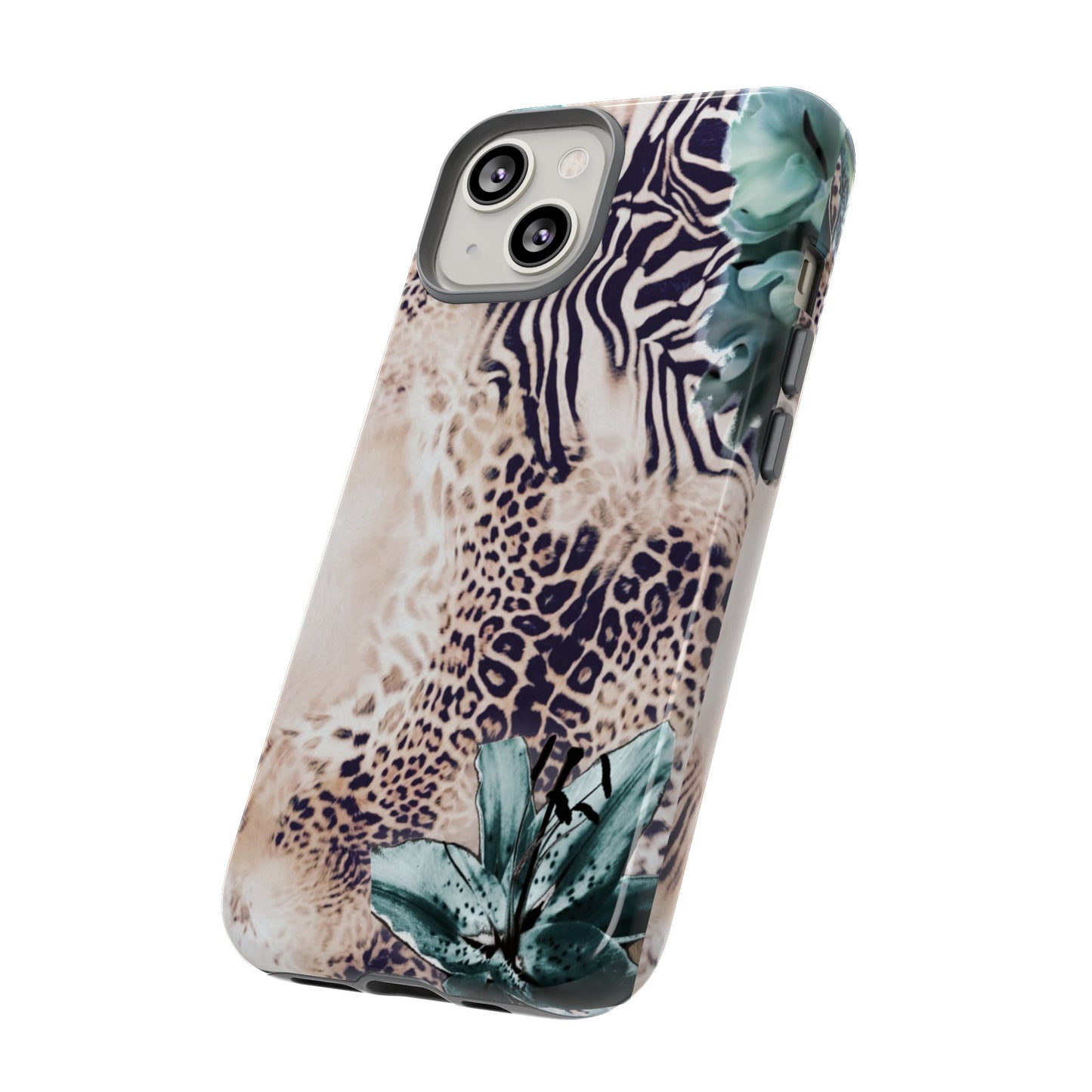 Tough Cases - Tropical Leopard & Zebra Phone Case