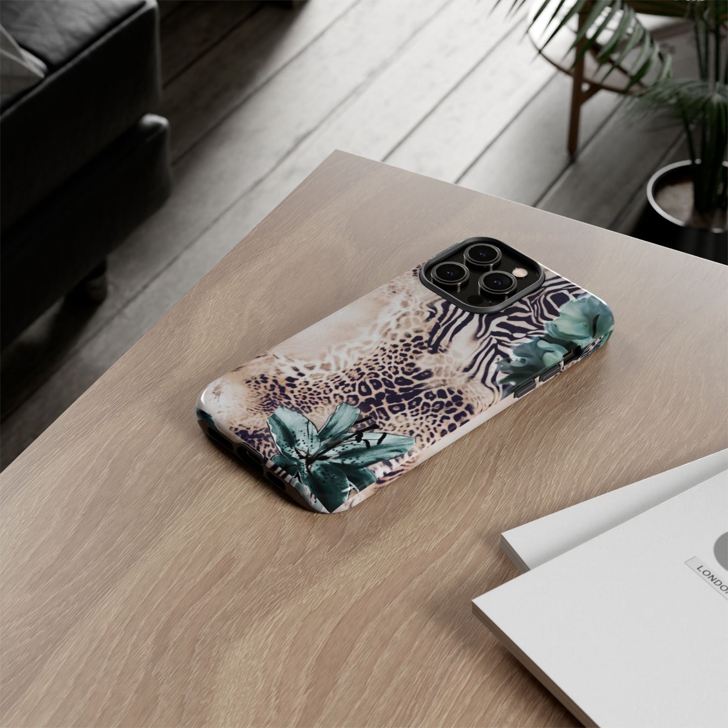 Tough Cases - Tropical Leopard & Zebra Phone Case