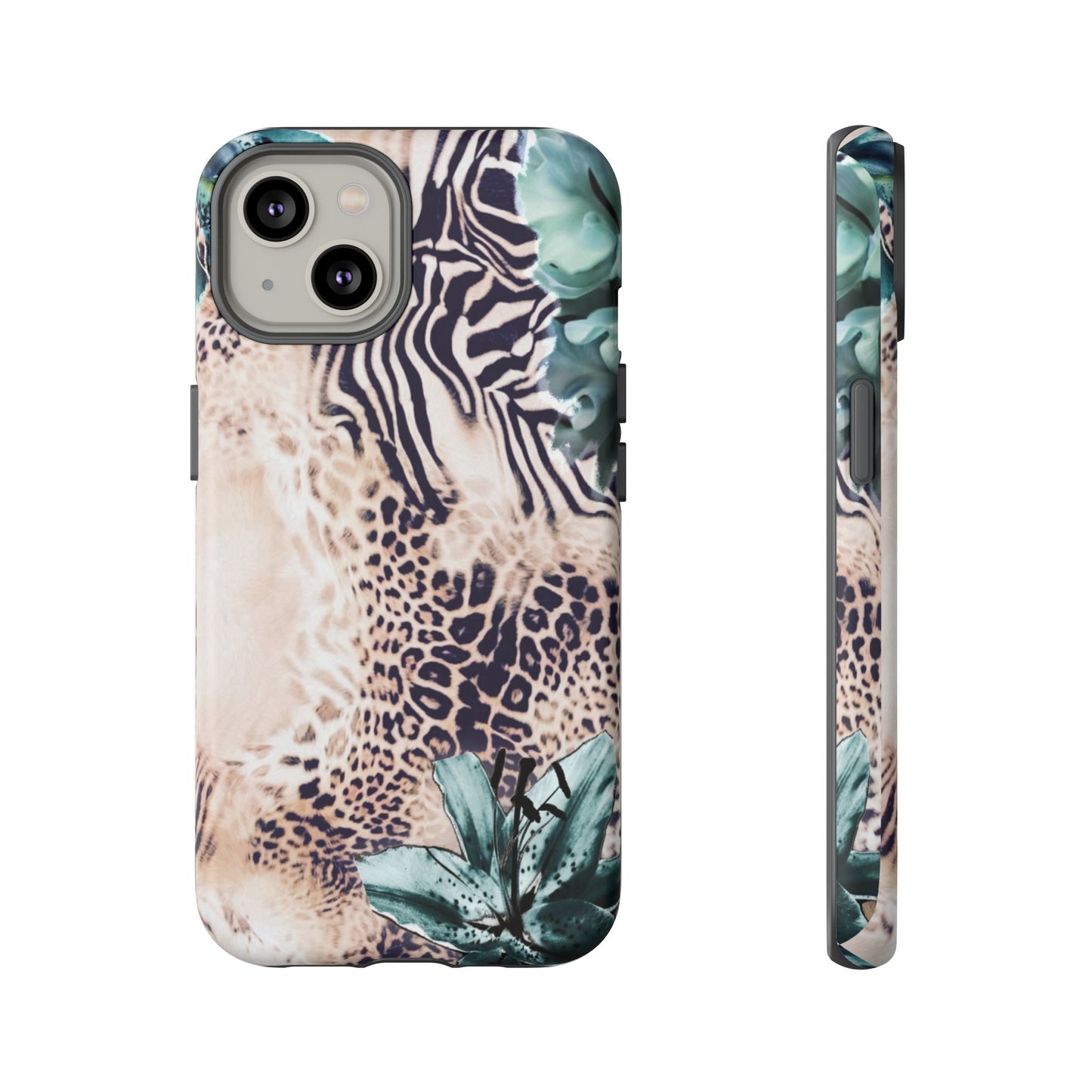 Tough Cases - Tropical Leopard & Zebra Phone Case