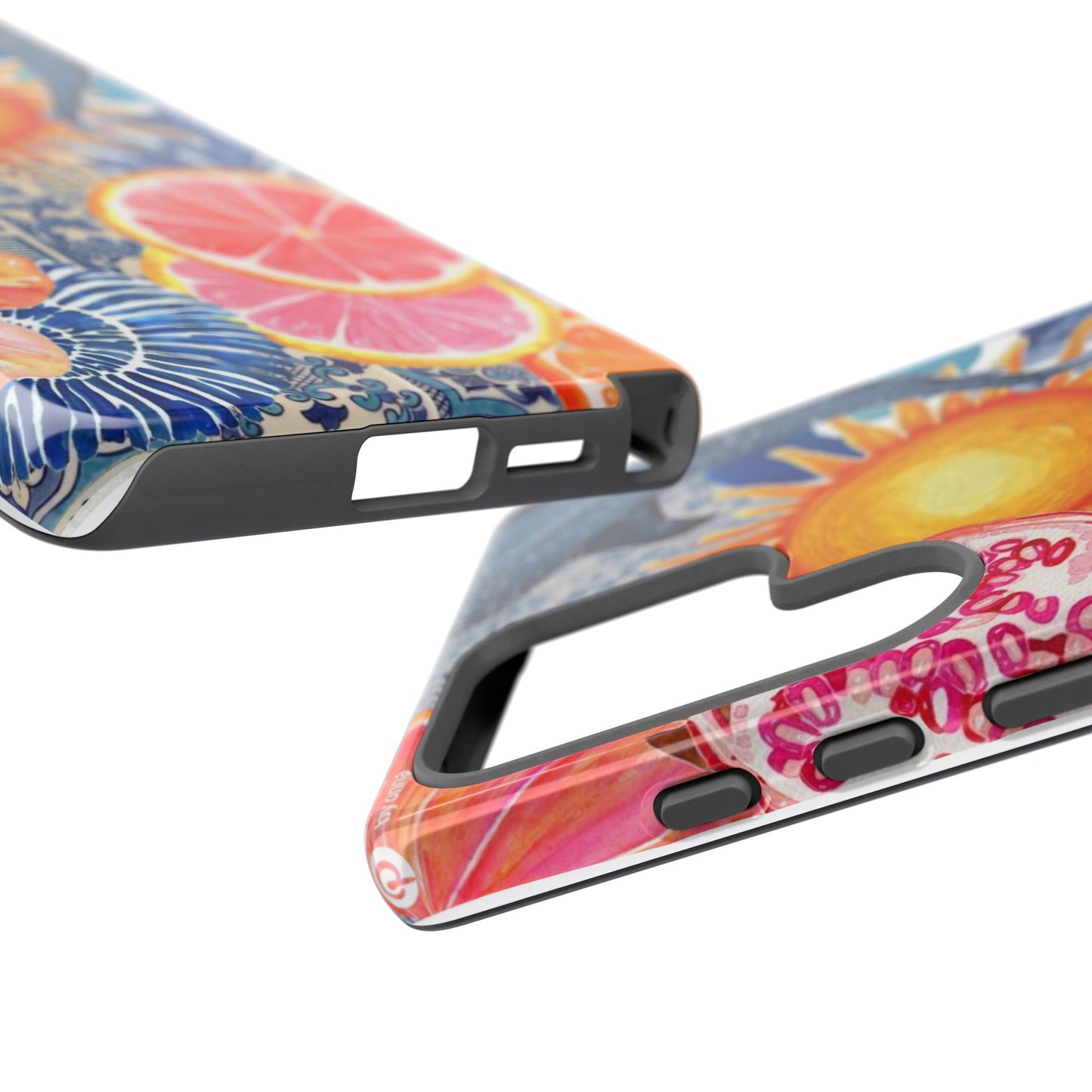 Tough Cases — Tropical Citrus Sun & Dolphin Phone Case