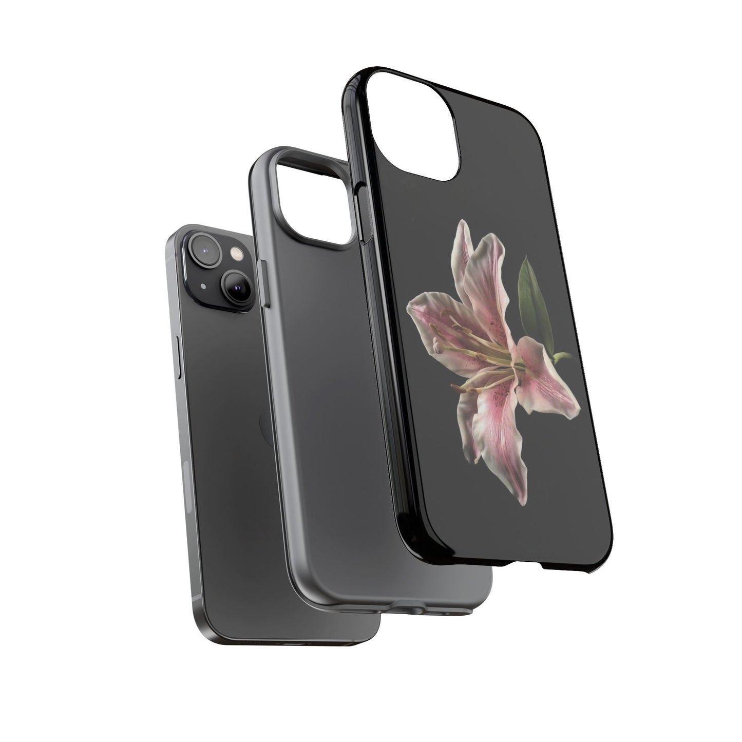 Pink Lily Tough Phone Case — Slim Protective Floral iPhone Cover