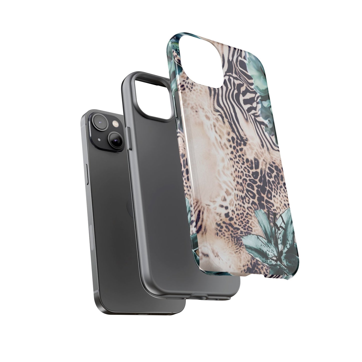 Tough Cases - Tropical Leopard & Zebra Phone Case