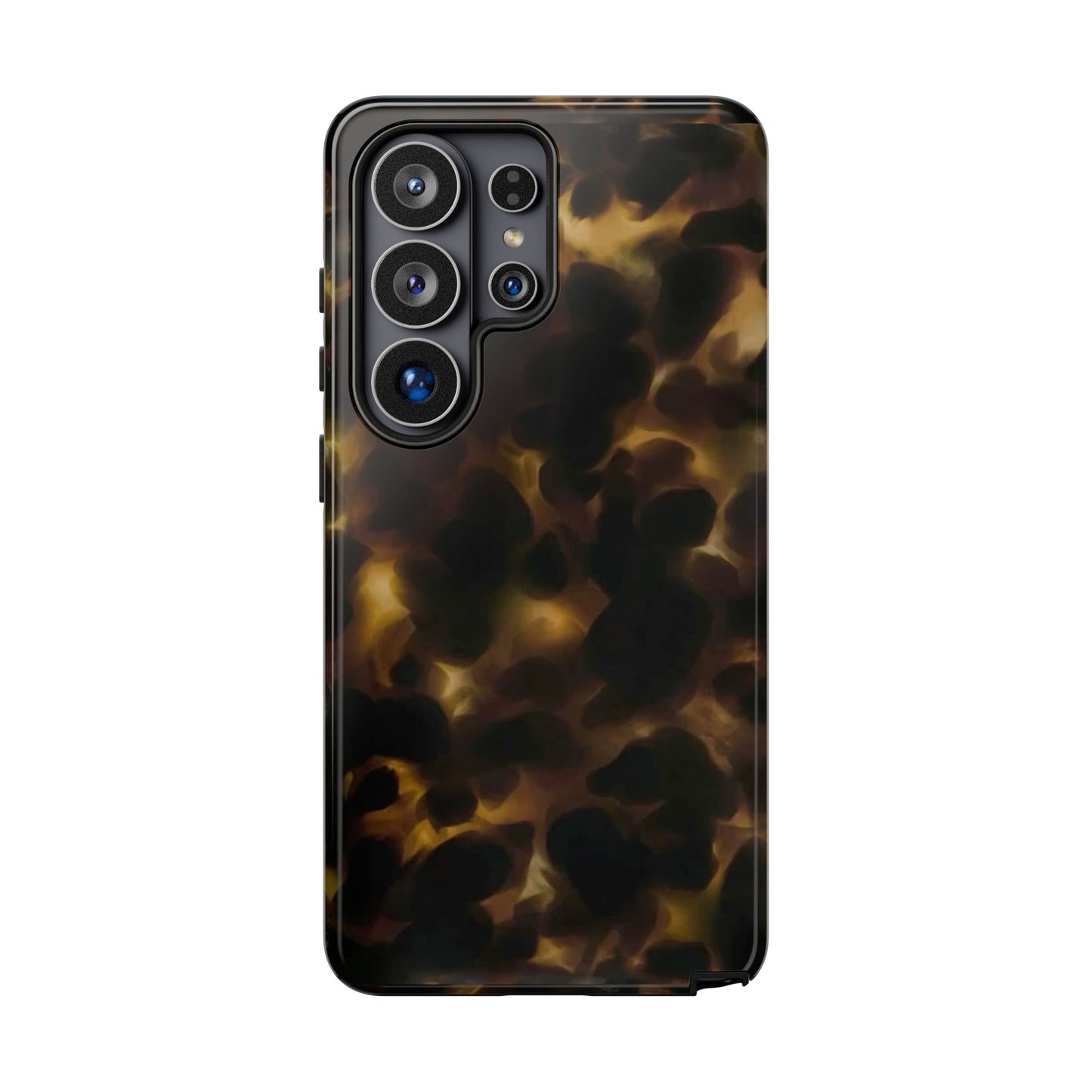 Tortoiseshell Phone Case — Protective Tough Case with Classic Brown Pattern