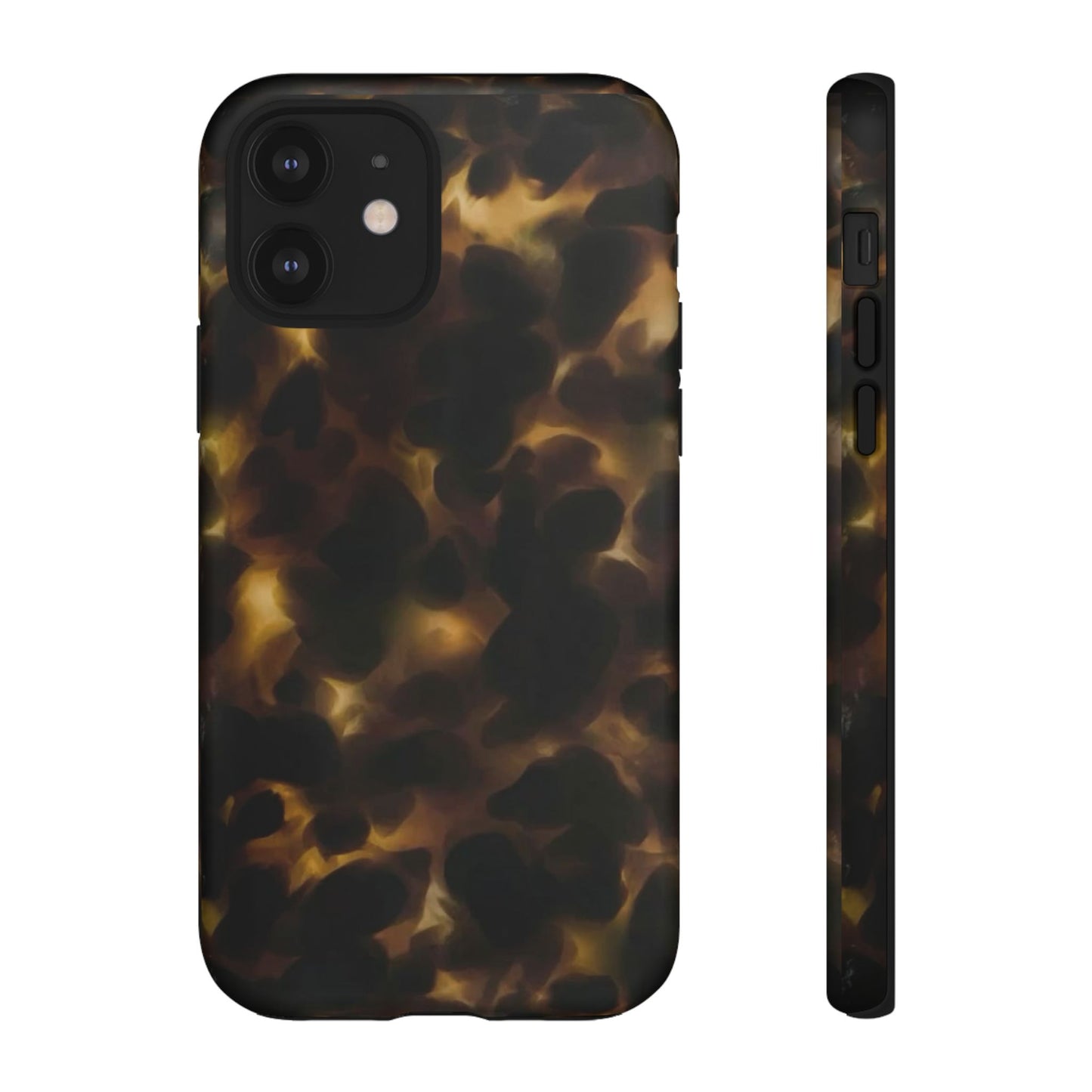 Tortoiseshell Phone Case — Protective Tough Case with Classic Brown Pattern