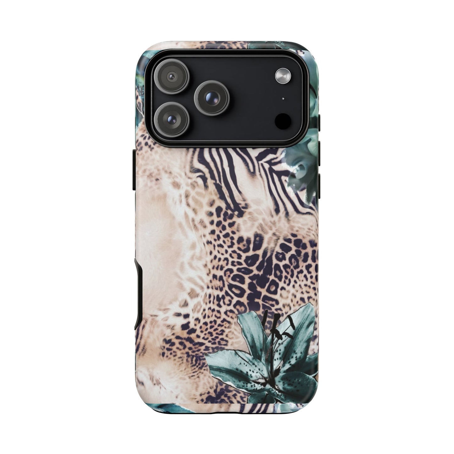 Tough Cases - Tropical Leopard & Zebra Phone Case