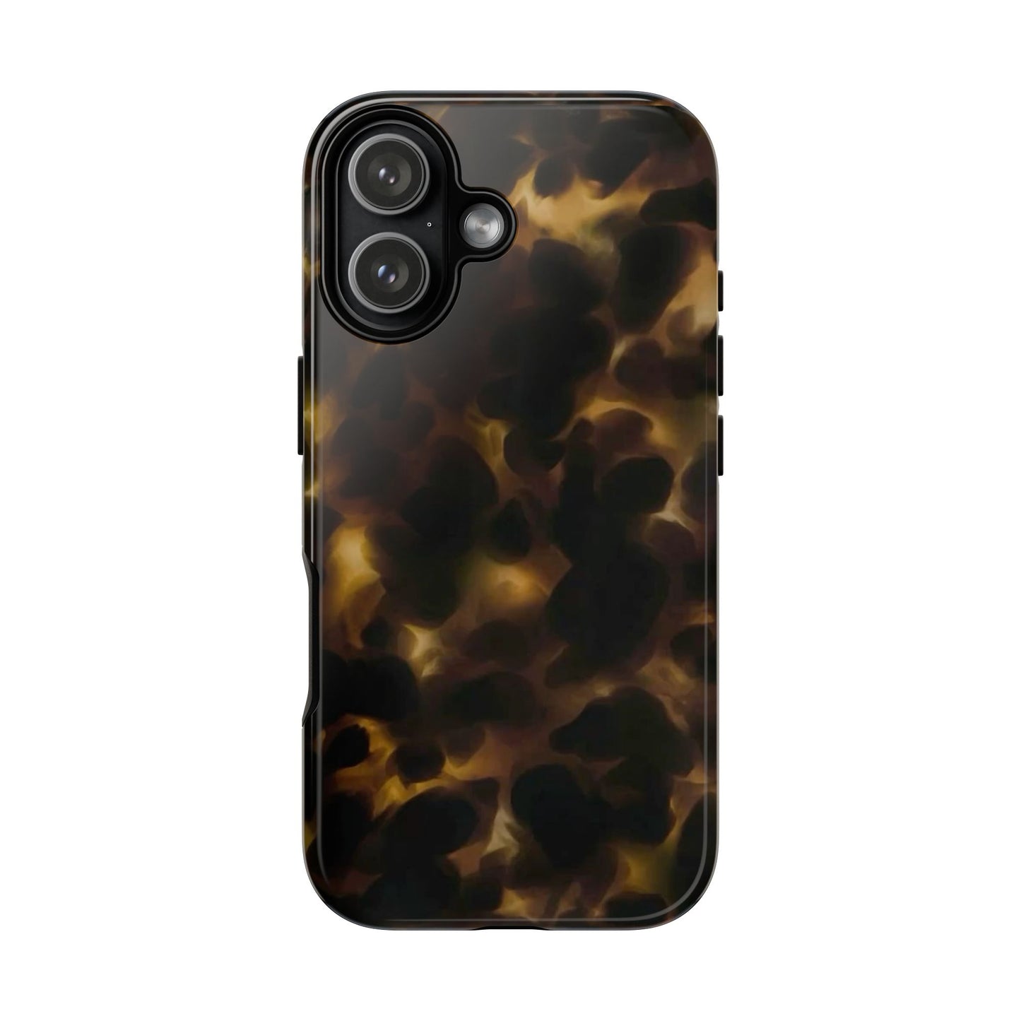 Tortoiseshell Phone Case — Protective Tough Case with Classic Brown Pattern