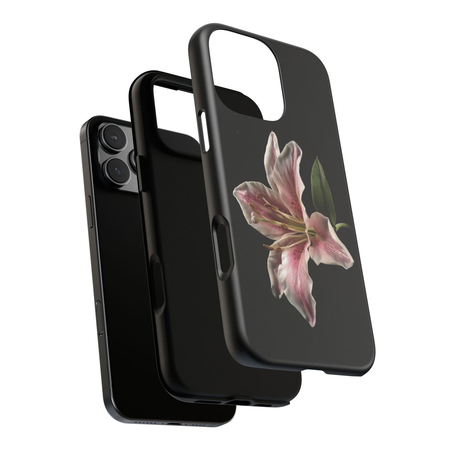 Pink Lily Tough Phone Case — Slim Protective Floral iPhone Cover
