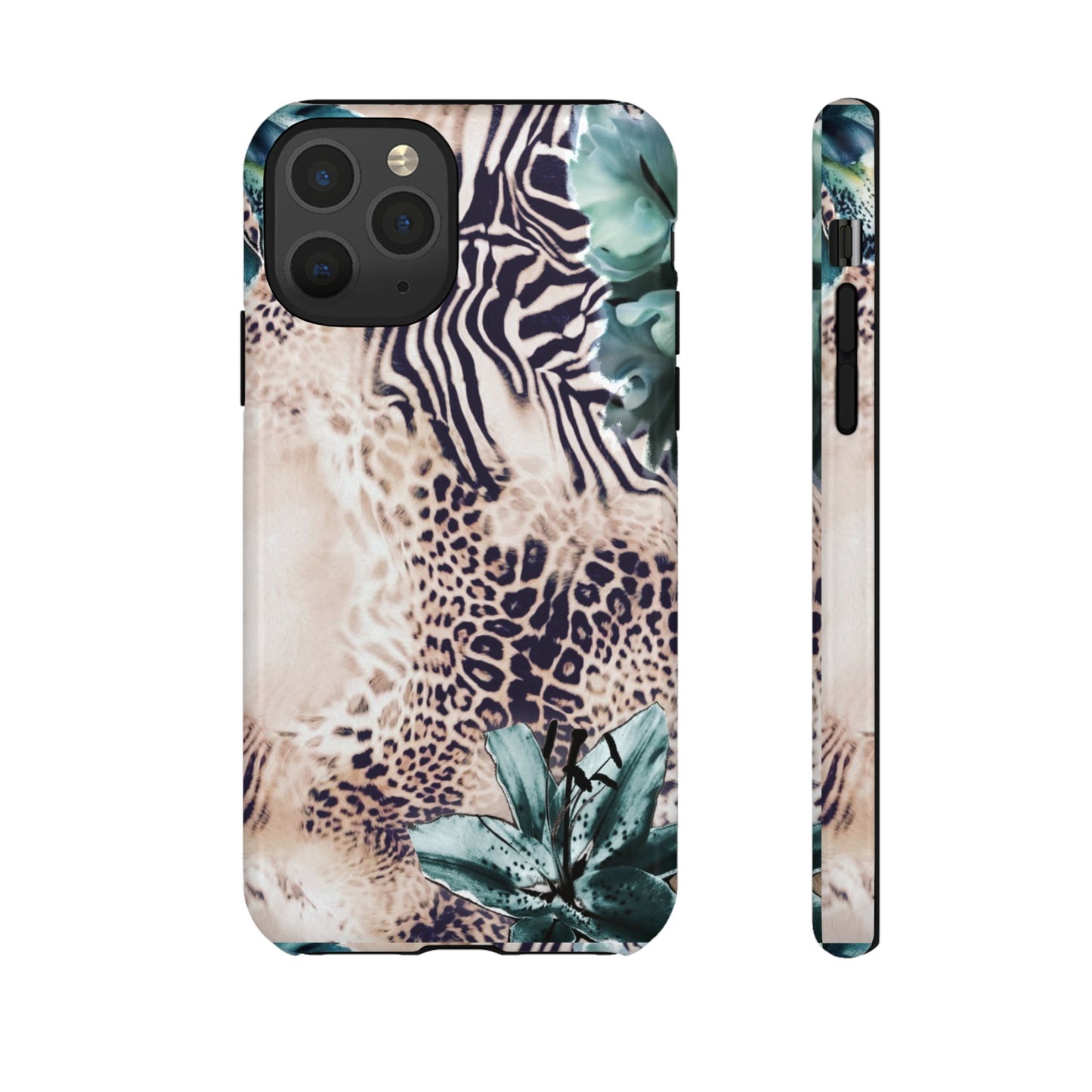 Tough Cases - Tropical Leopard & Zebra Phone Case