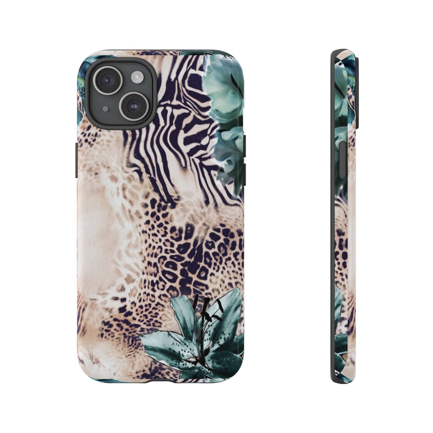 Tough Cases - Tropical Leopard & Zebra Phone Case