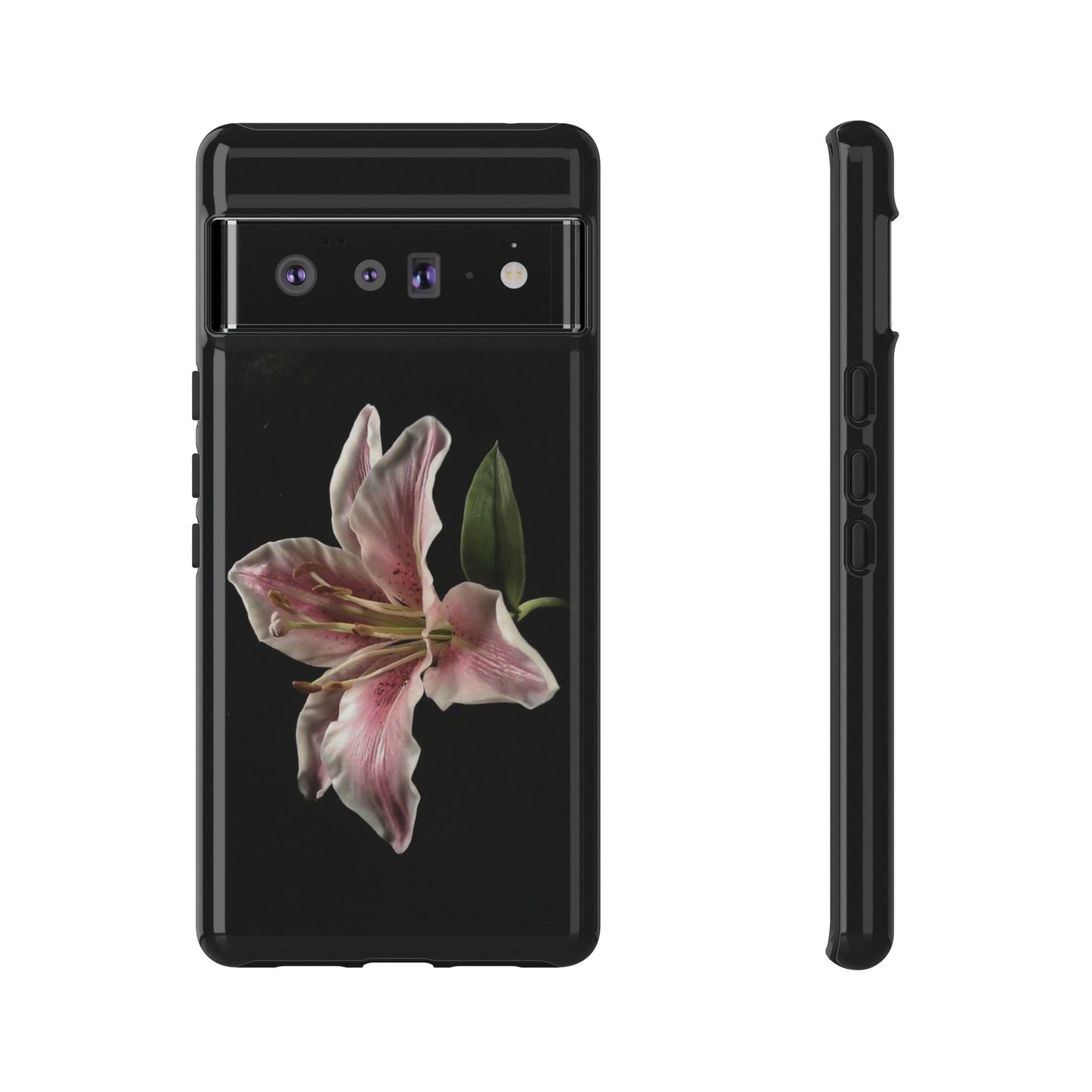 Pink Lily Tough Phone Case — Slim Protective Floral iPhone Cover