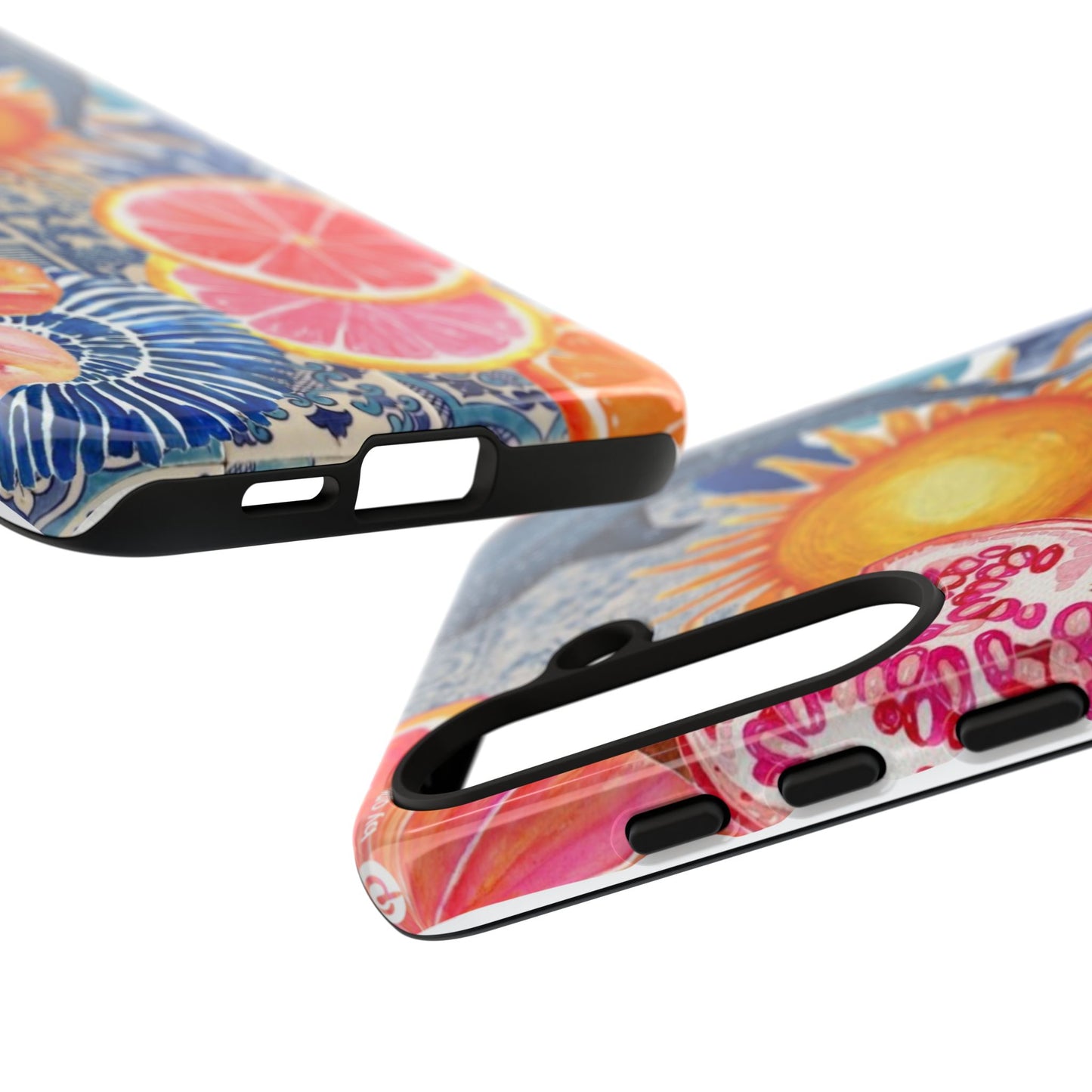 Tough Cases — Tropical Citrus Sun & Dolphin Phone Case